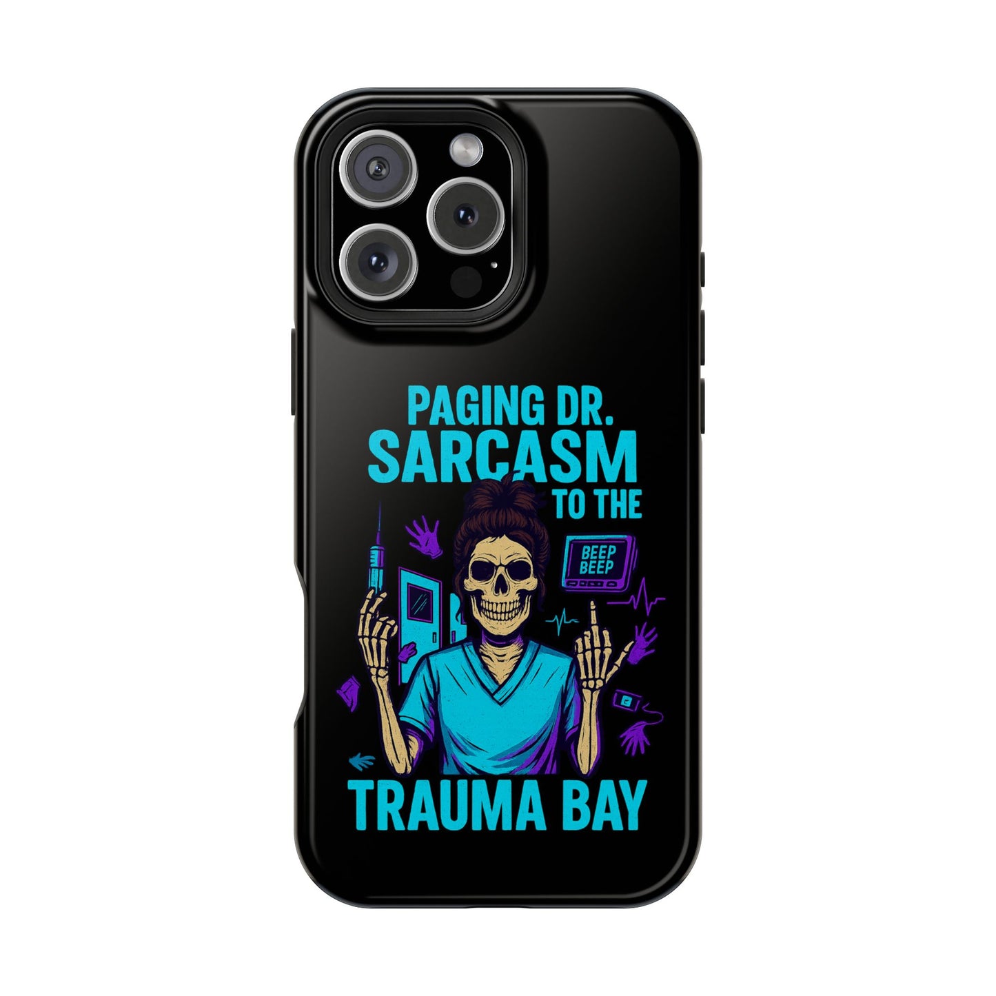 Medical Humor Magnetic Cases - Paging Dr. Sarcasm, Doctor Phone Case, Funny Gift for Nurses, Hospital Staff, Sarcastic Design