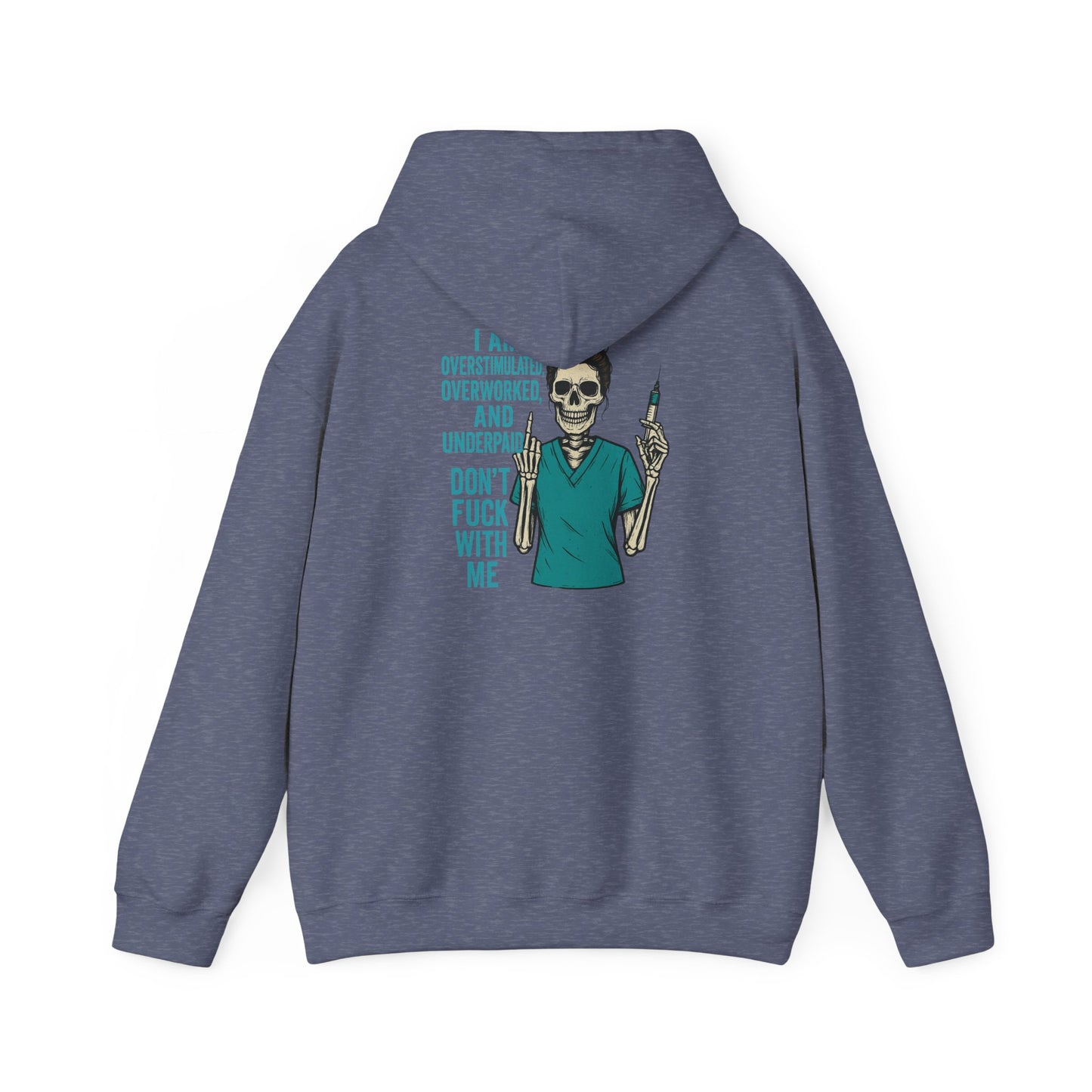Skeleton Vibe Hoodie | Unisex Heavy Blend Sweatshirt | Funny Gift for Stress Relief | Humor for Overwhelmed Souls | Comfortable Casual [...]