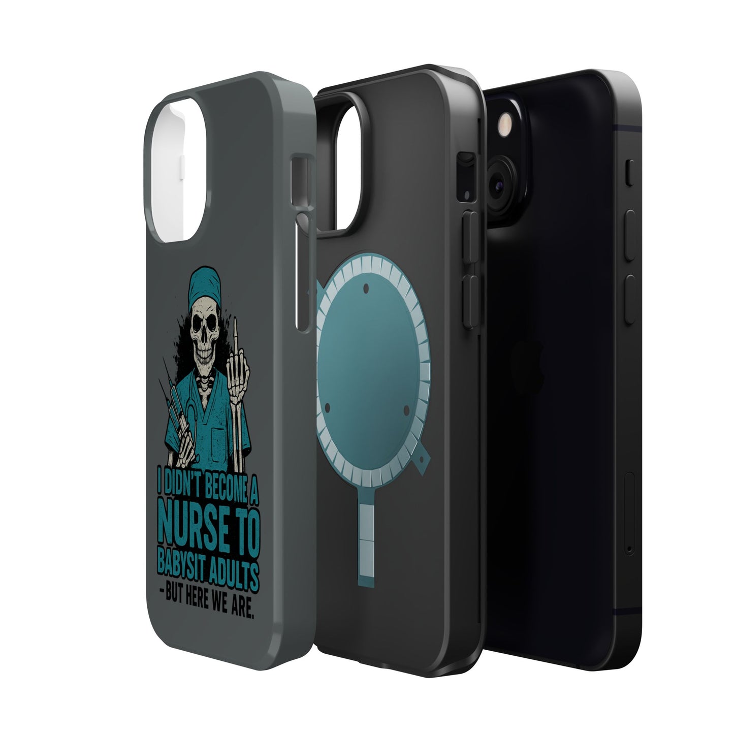 Nurse Humor Magnetic Tough Case, Funny Phone Cover for Nurses, Gift for Nursing Students, Halloween Tech Gift, Nurse Appreciation