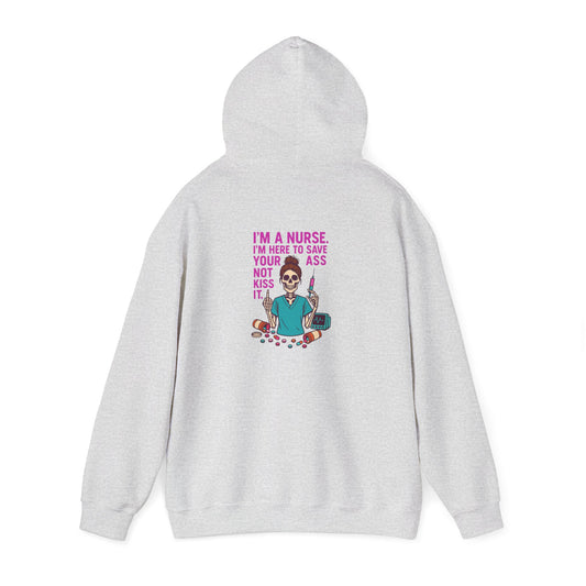 Funny Skeleton Hoodie for Nurses, Unisex Sweatshirt, Nurse Appreciation Gift, Halloween Costume, Cozy Autumn Wear