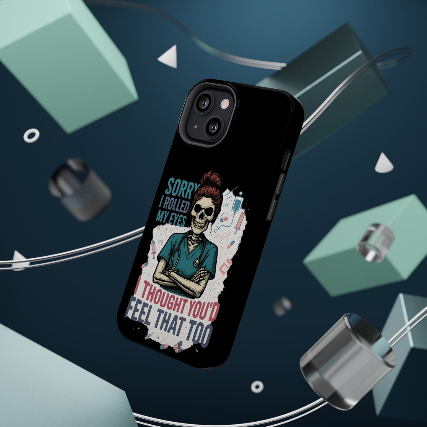 Funny Nurse Phone Case - Magnetic Tough Cases for Healthcare Workers, Gift for Nurses, Medical Humor, Halloween Accessory, Nurse [...]