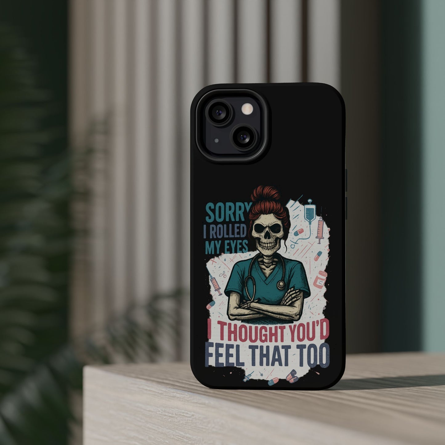 Funny Nurse Phone Case - Magnetic Tough Cases for Healthcare Workers, Gift for Nurses, Medical Humor, Halloween Accessory, Nurse [...]