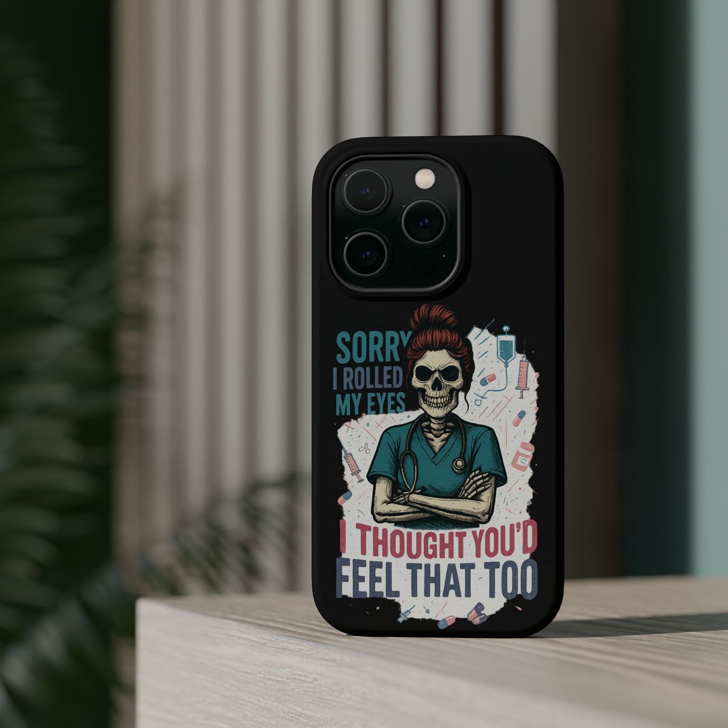Funny Nurse Phone Case - Magnetic Tough Cases for Healthcare Workers, Gift for Nurses, Medical Humor, Halloween Accessory, Nurse [...]