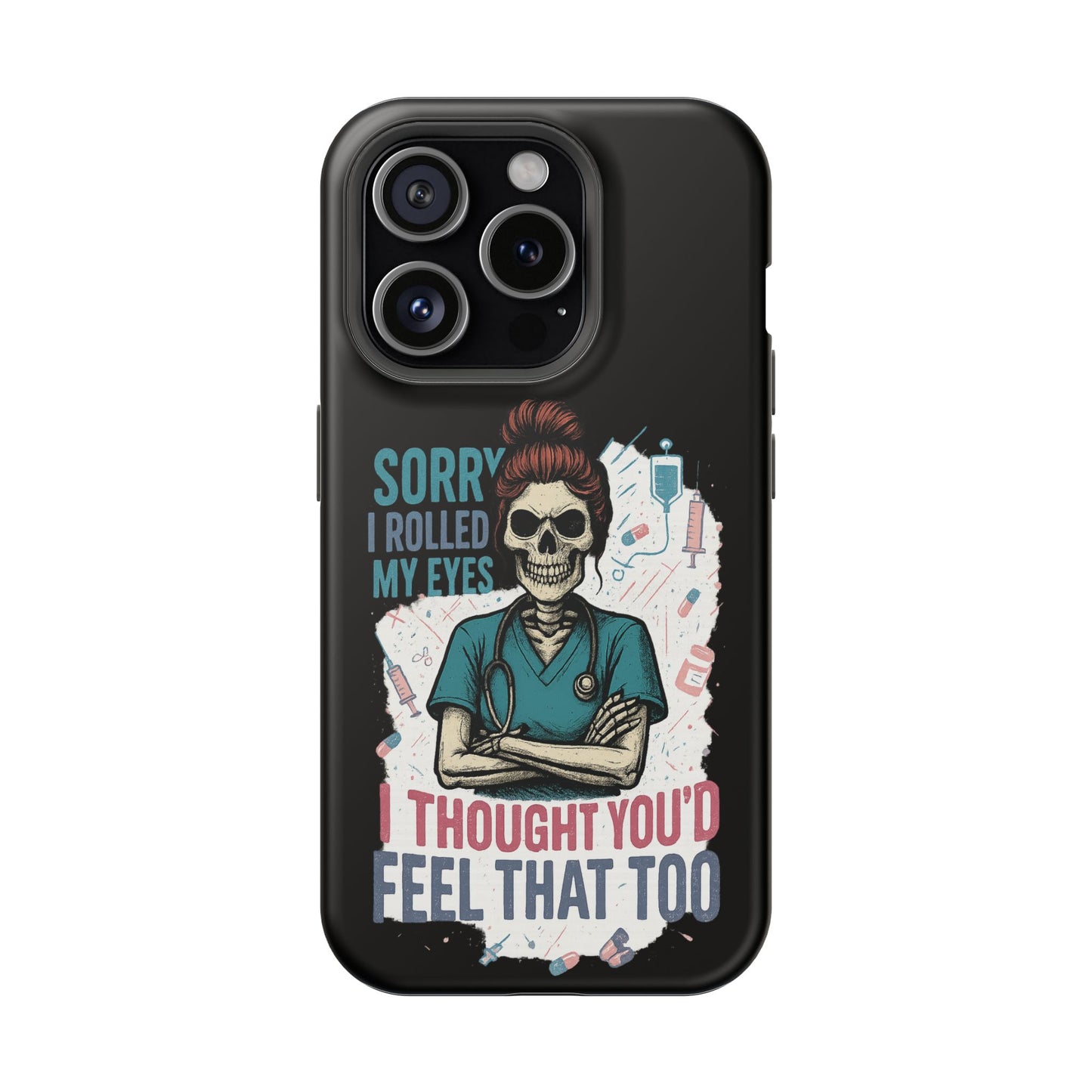 Funny Nurse Phone Case - Magnetic Tough Cases for Healthcare Workers, Gift for Nurses, Medical Humor, Halloween Accessory, Nurse [...]