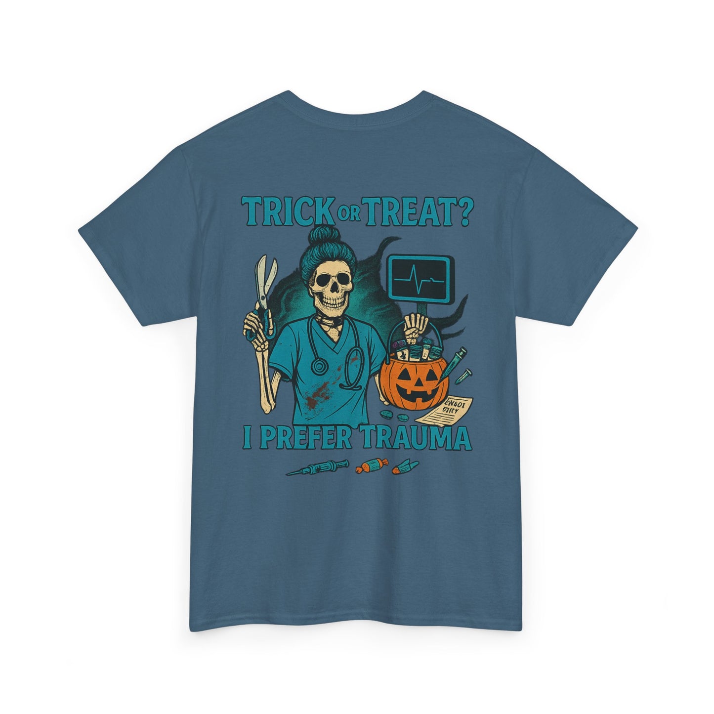 Halloween Vibe T-Shirt, Funny Unisex Tee, Spooky Gift, Trick or Treat Humor, Casual Wear for October Celebrations, Costume Party Essential