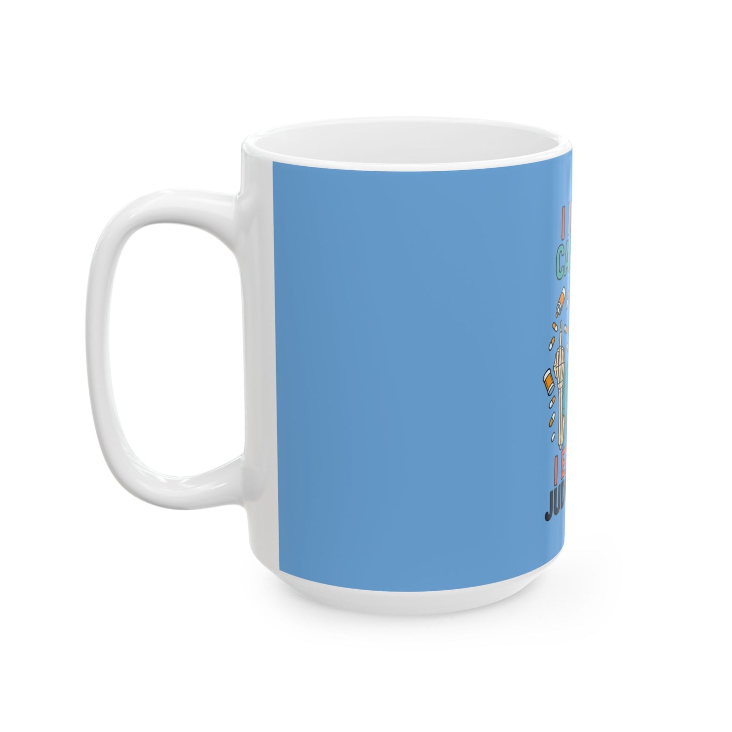 Humorous Skeleton Coffee Mug for Caffeine Lovers, Funny Gifts for Friends, Unique Tea Cup, Perfect for Birthdays or Just Because