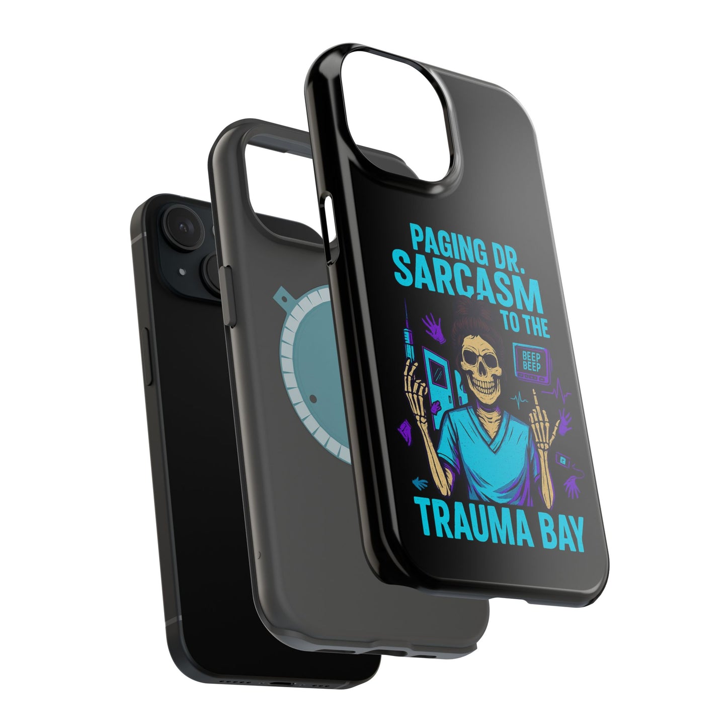 Medical Humor Magnetic Cases - Paging Dr. Sarcasm, Doctor Phone Case, Funny Gift for Nurses, Hospital Staff, Sarcastic Design