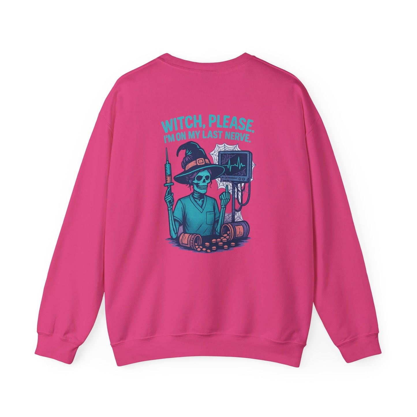 Witch Please Sweatshirt, Unisex Crewneck, Fall Fashion, Halloween Gift, Spooky Vibes, Casual Comfort