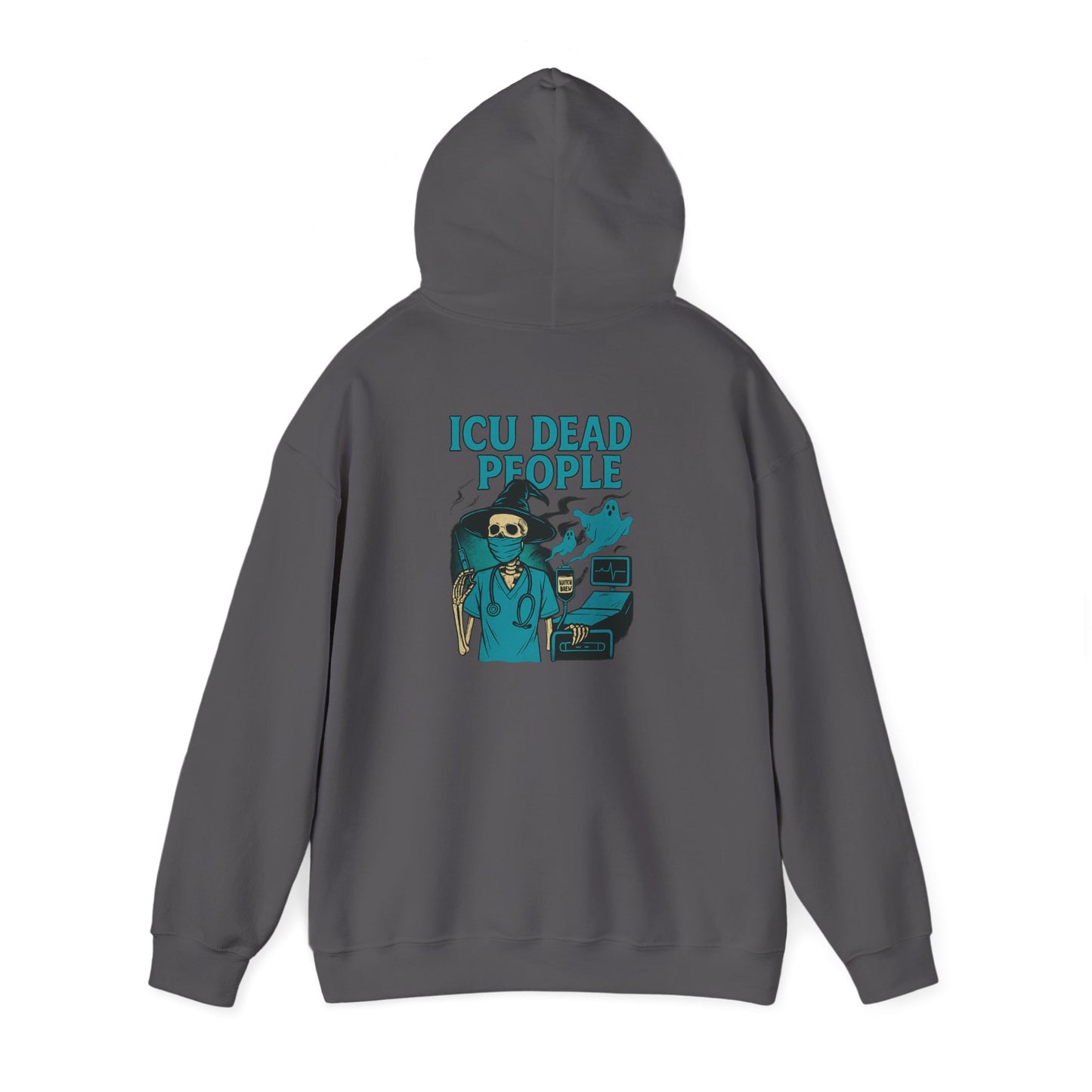 Funny ICU Dead People Hoodie, Healthcare Humor Sweatshirt, Gifts for Medical Workers, Nurse Appreciation, Casual Wear