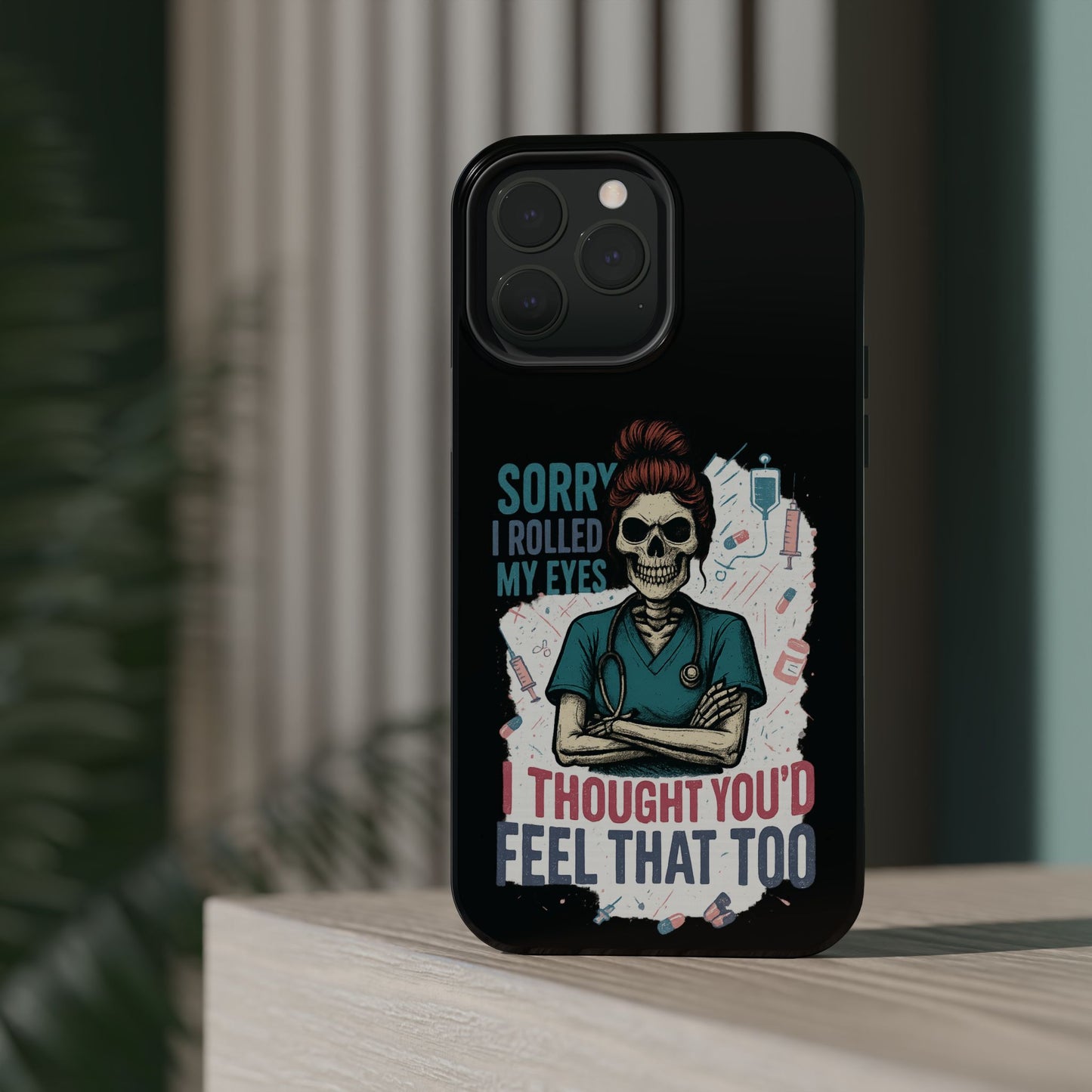 Funny Nurse Phone Case - Magnetic Tough Cases for Healthcare Workers, Gift for Nurses, Medical Humor, Halloween Accessory, Nurse [...]