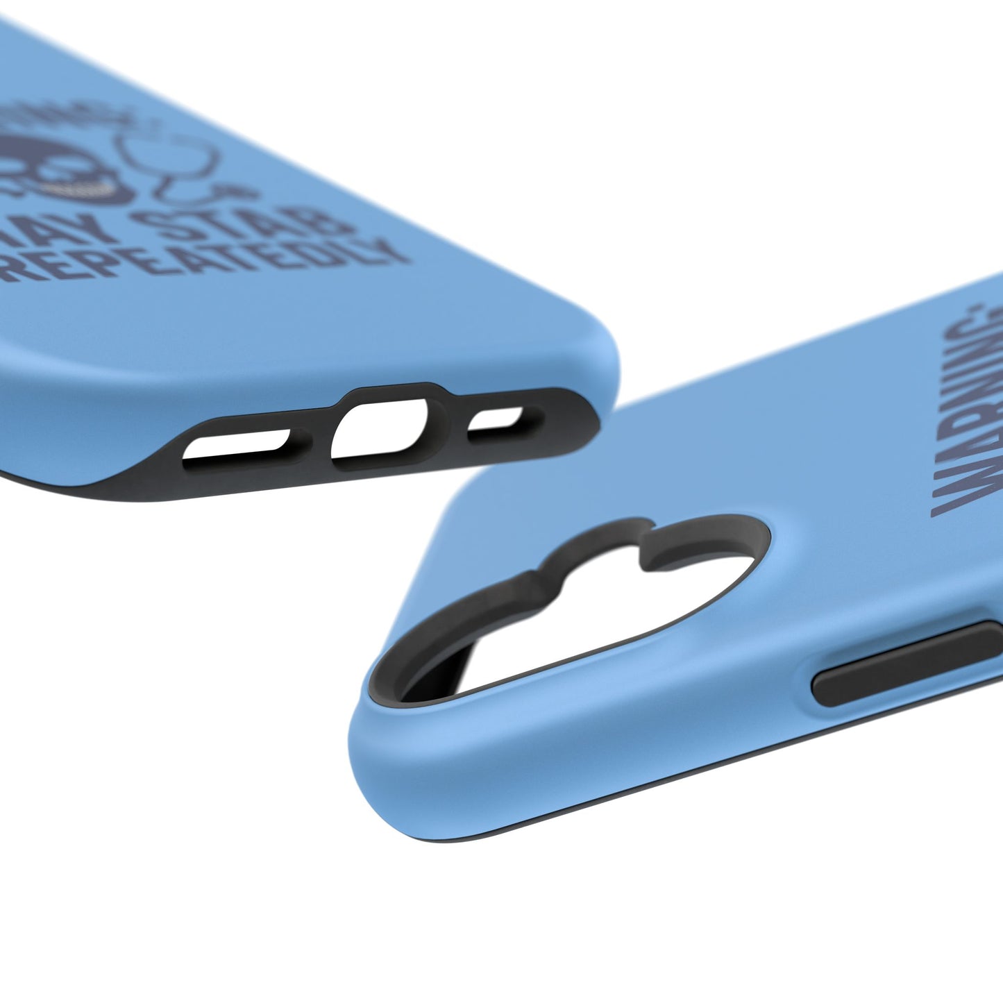 Warning May Stab Repeatedly Phone Case | Quirky Medical Humor, Gift for Healthcare Workers, Fun Phone Accessories, Doctors' Gift, Nurse Gift
