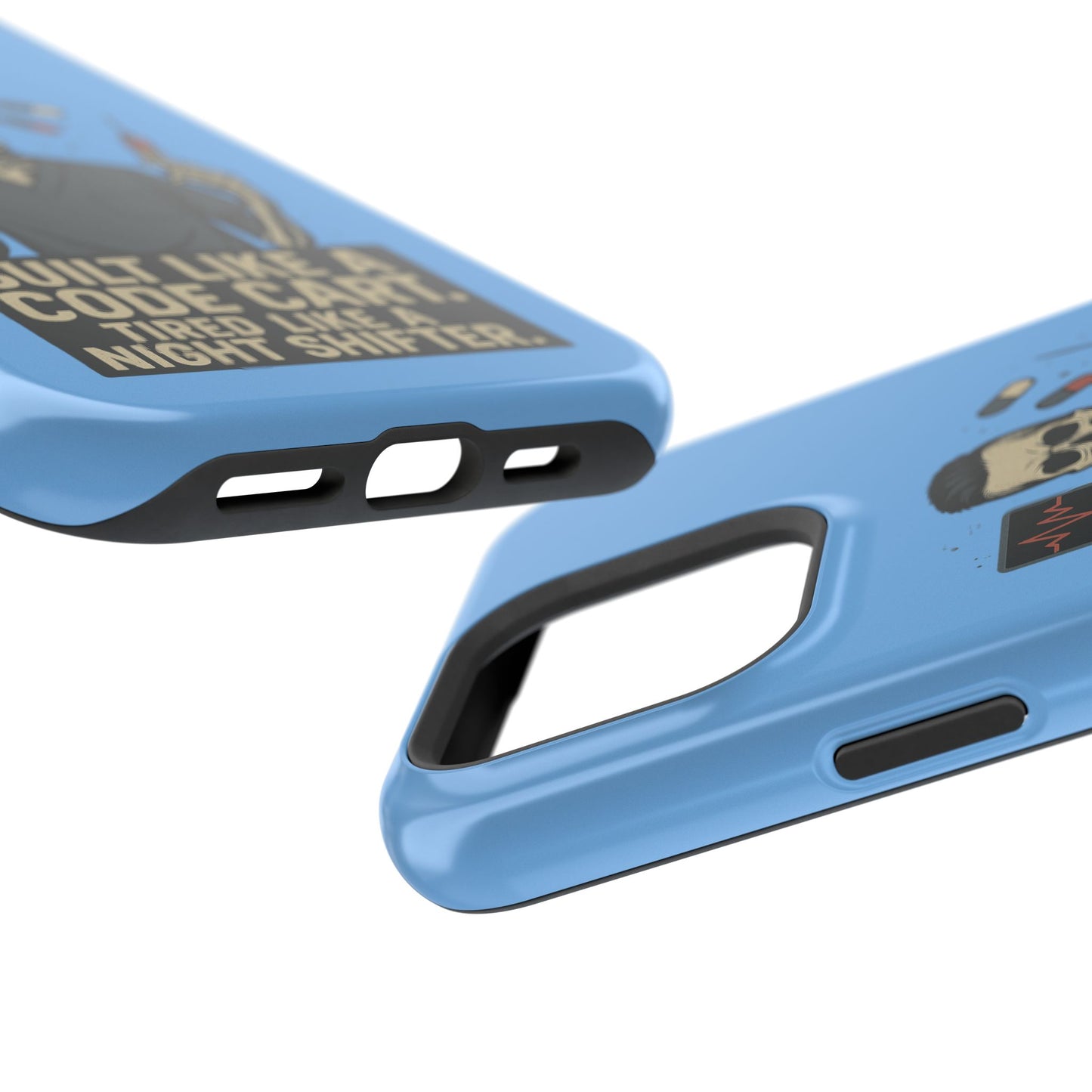 “Built Like a Code Cart. Tired Like a Night Shifter.” – Men’s Nurse Phone Case