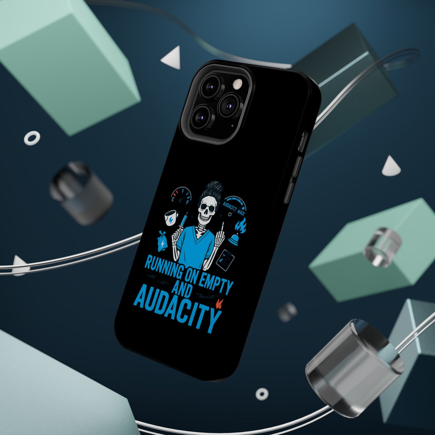 “Running on Empty and Audacity” – Nurse Chaos Phone Case