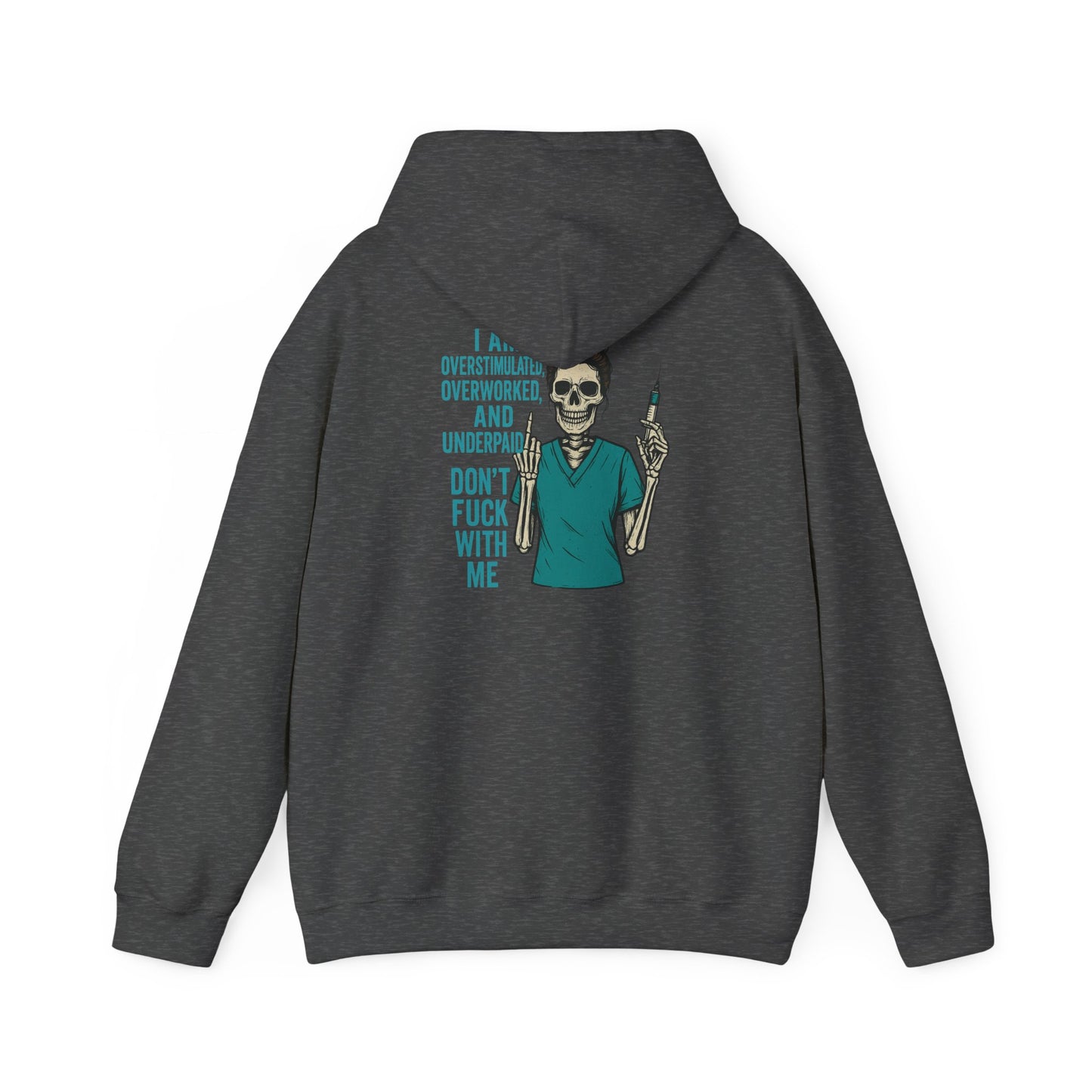 Skeleton Vibe Hoodie | Unisex Heavy Blend Sweatshirt | Funny Gift for Stress Relief | Humor for Overwhelmed Souls | Comfortable Casual [...]