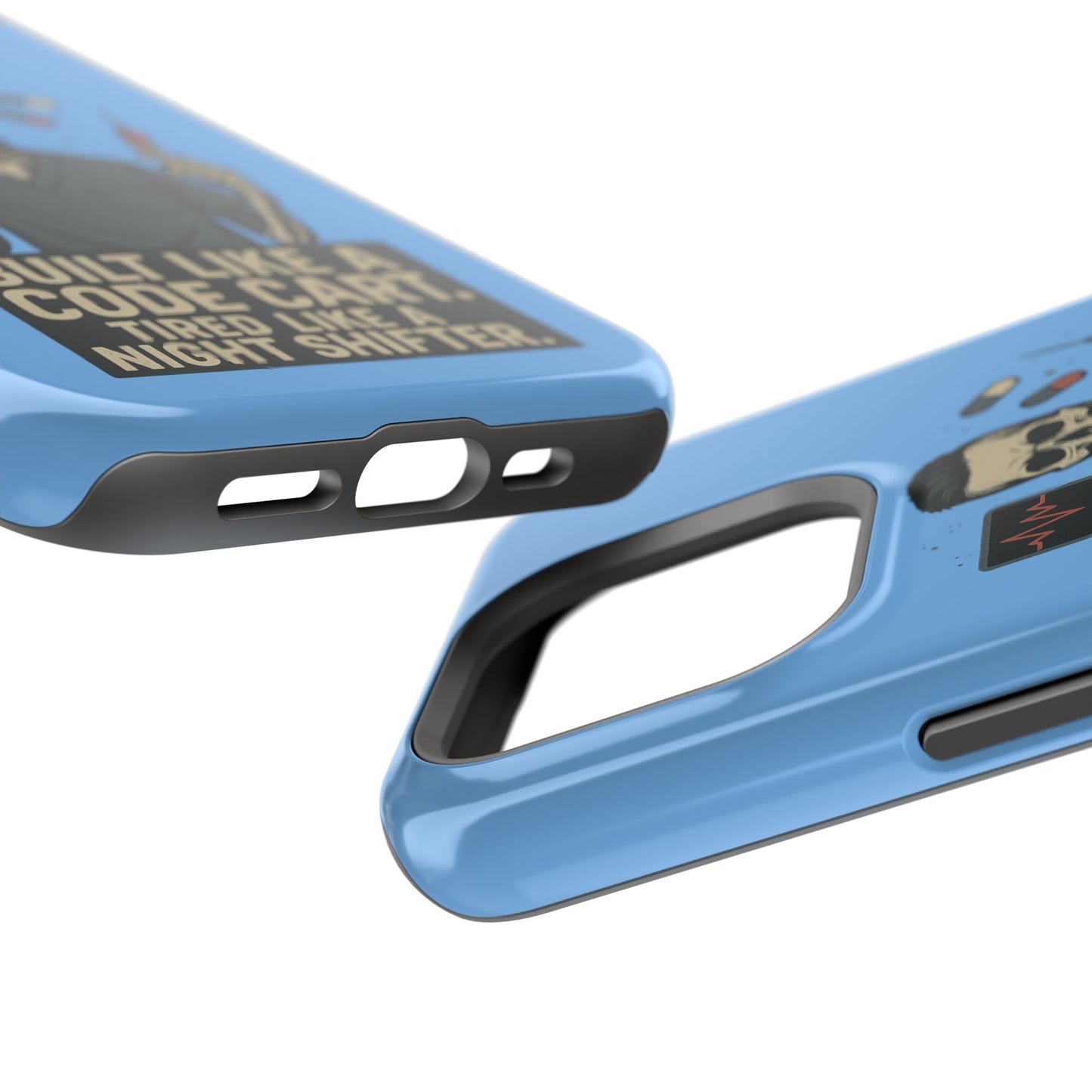 “Built Like a Code Cart. Tired Like a Night Shifter.” – Men’s Nurse Phone Case