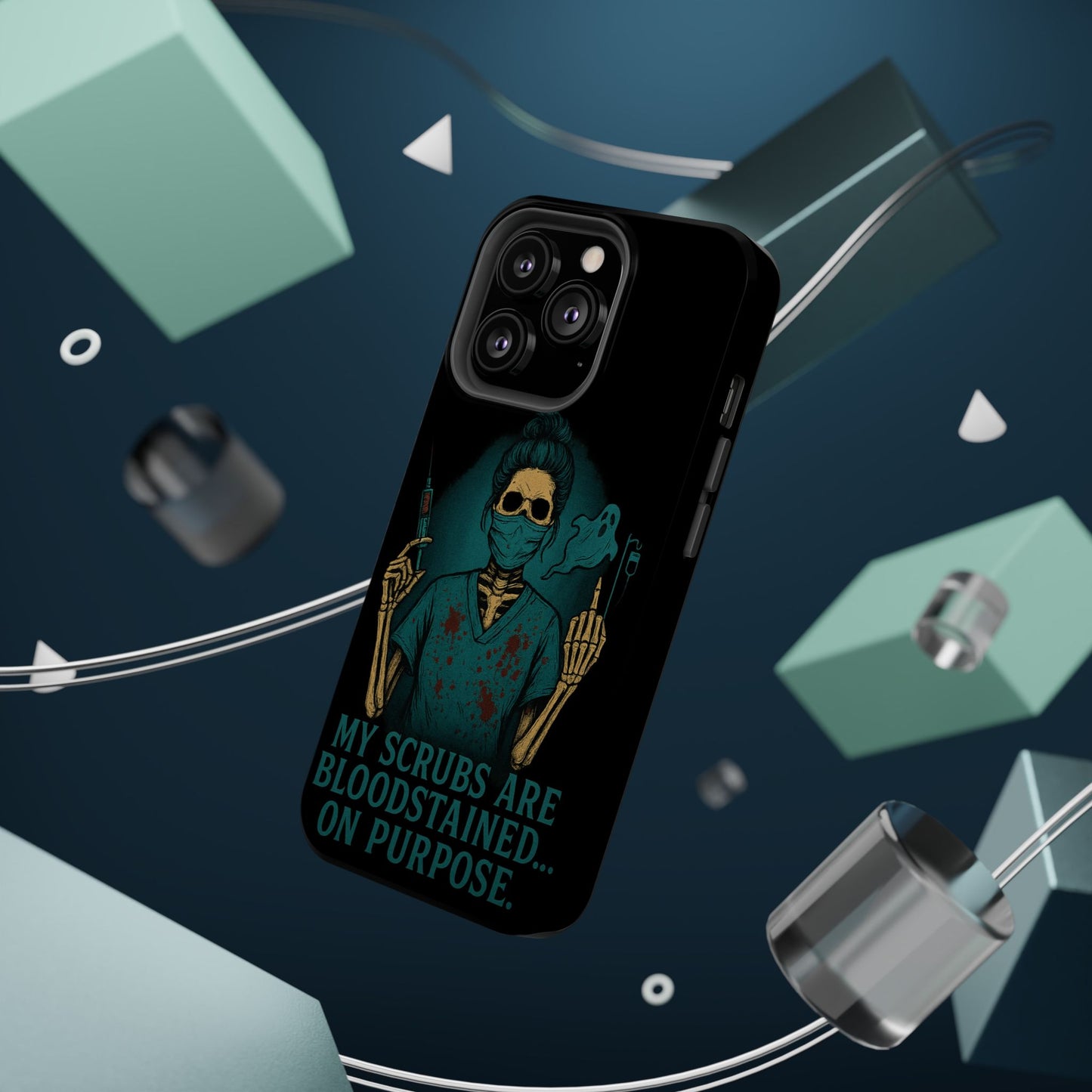 Gothic Nurse Phone Case – My Scrubs Are Bloodstained, Halloween Gift, Medical Humor, Nurse Appreciation, Skull Design, Stylish Tech [...]