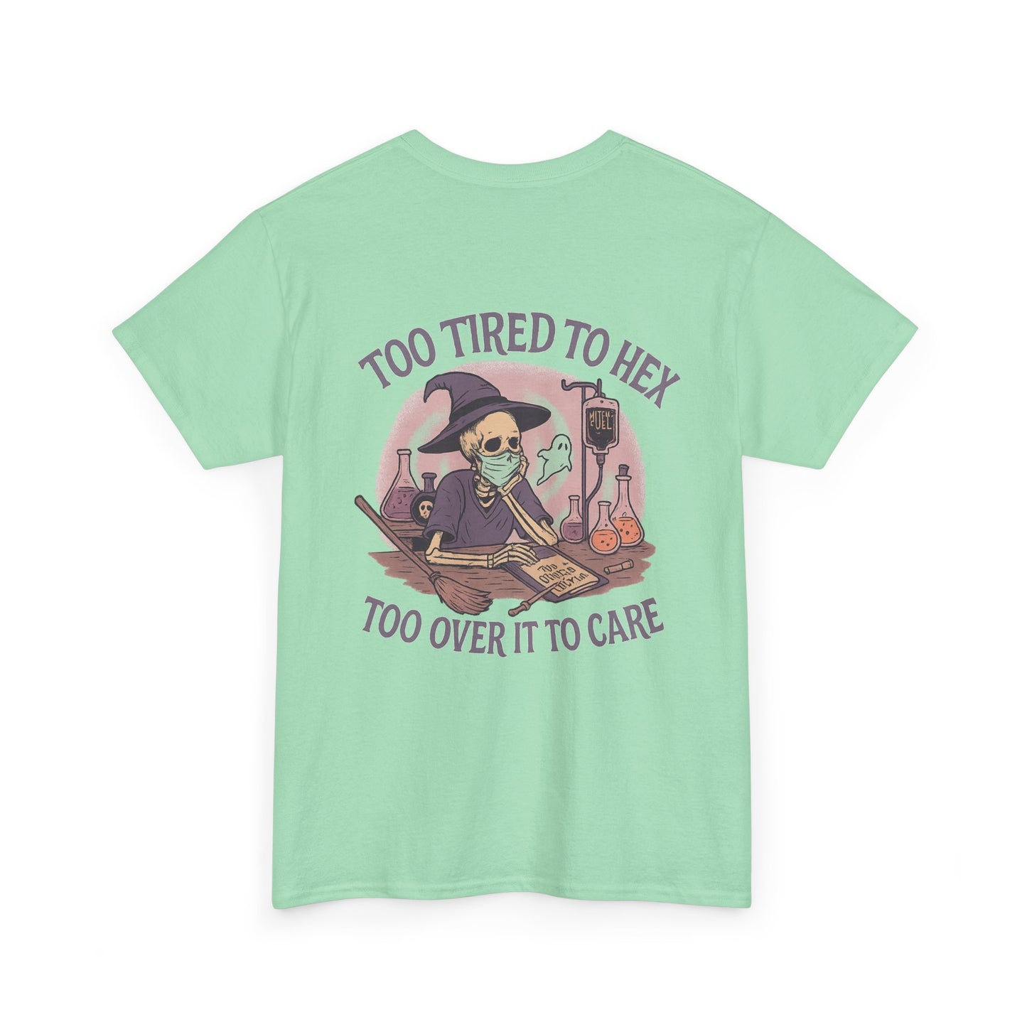 Too Tired to Hex Unisex Heavy Cotton Tee | Witchy T-Shirt | Perfect for Halloween, Casual Wear, Gift for Witches, Fun Graphic Tee, [...]