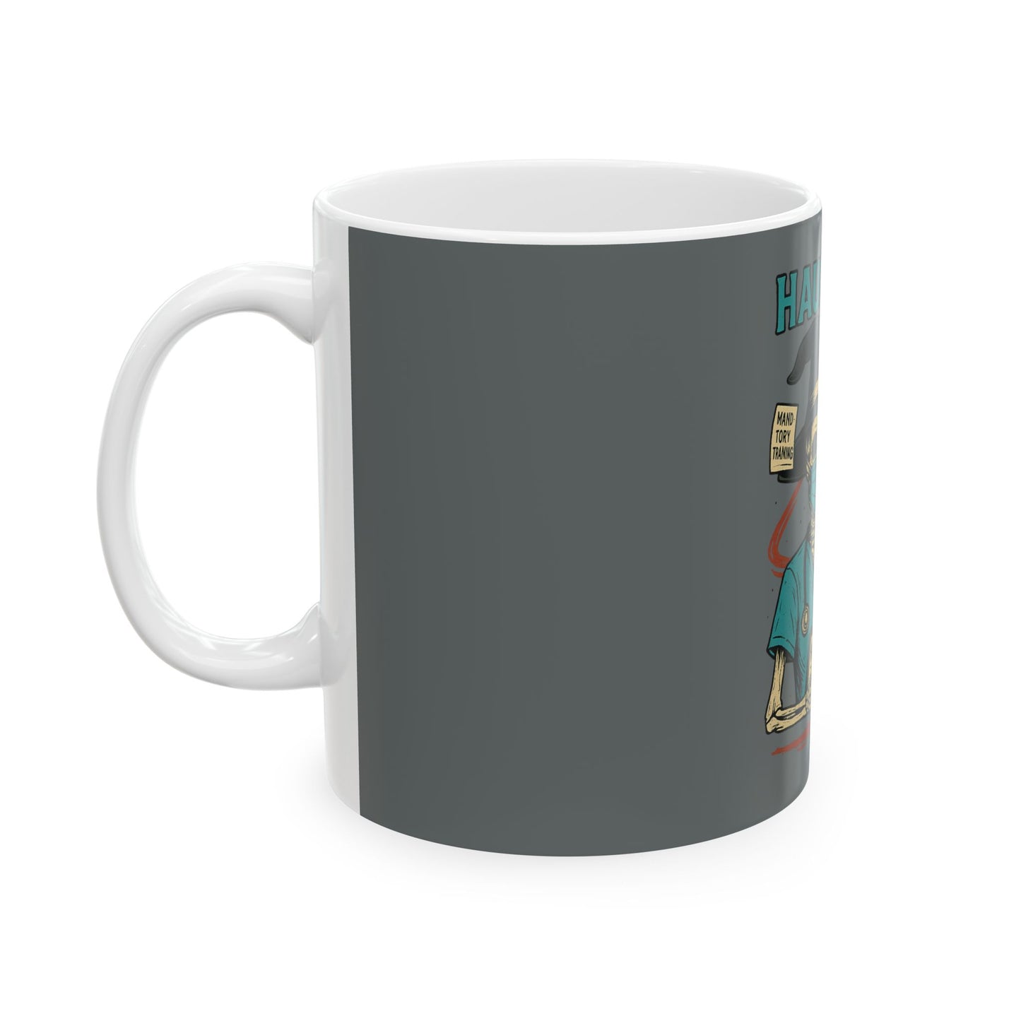 Haunted by HR Ceramic Mug - Funny Office Gift, Halloween Decor, Employee Appreciation, Work Humor, Quirky Coffee Cup