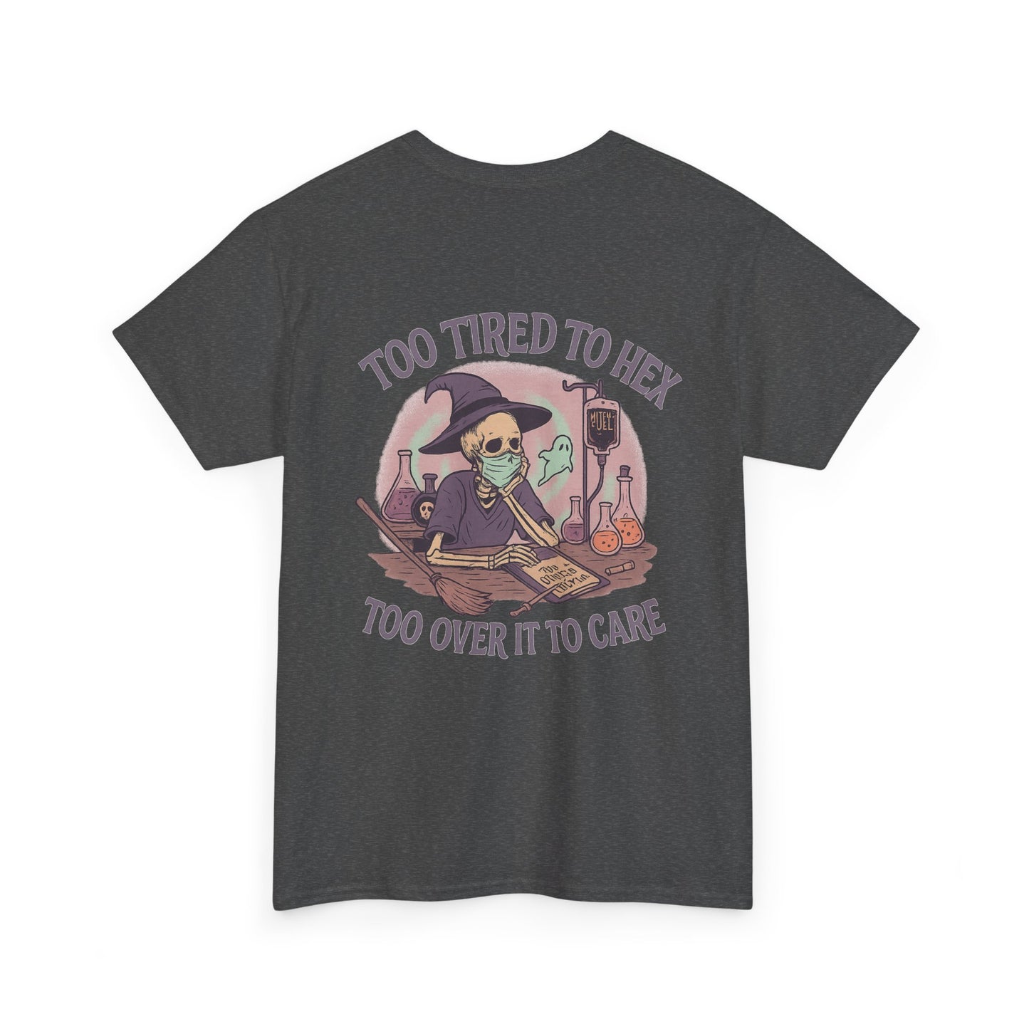 Too Tired to Hex Unisex Heavy Cotton Tee | Witchy T-Shirt | Perfect for Halloween, Casual Wear, Gift for Witches, Fun Graphic Tee, [...]