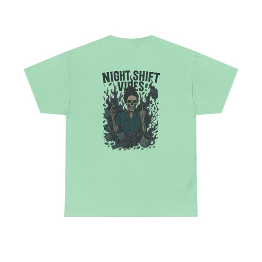 “Night Shift Vibes” – Funny Nurse T-Shirt