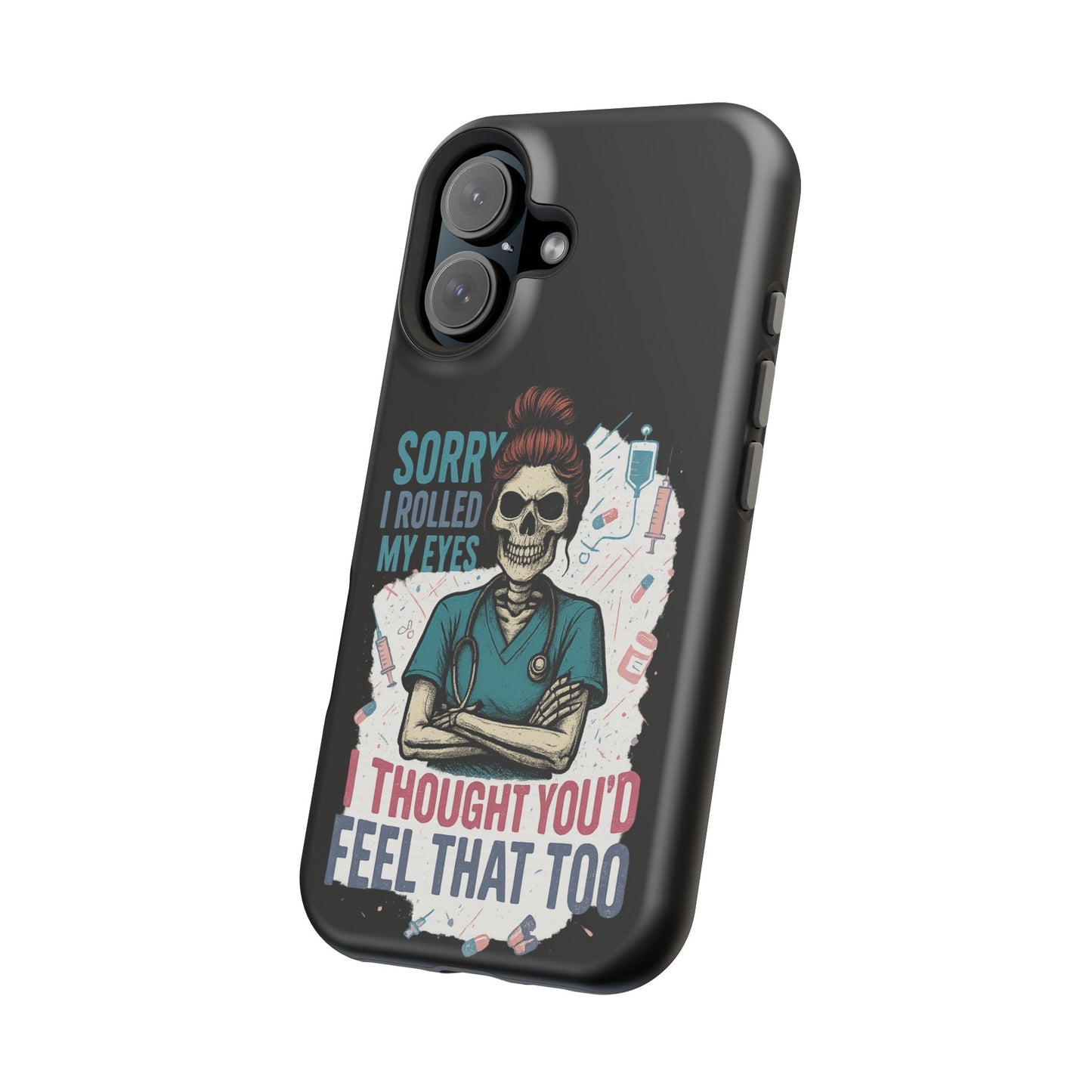 Funny Nurse Phone Case - Magnetic Tough Cases for Healthcare Workers, Gift for Nurses, Medical Humor, Halloween Accessory, Nurse [...]