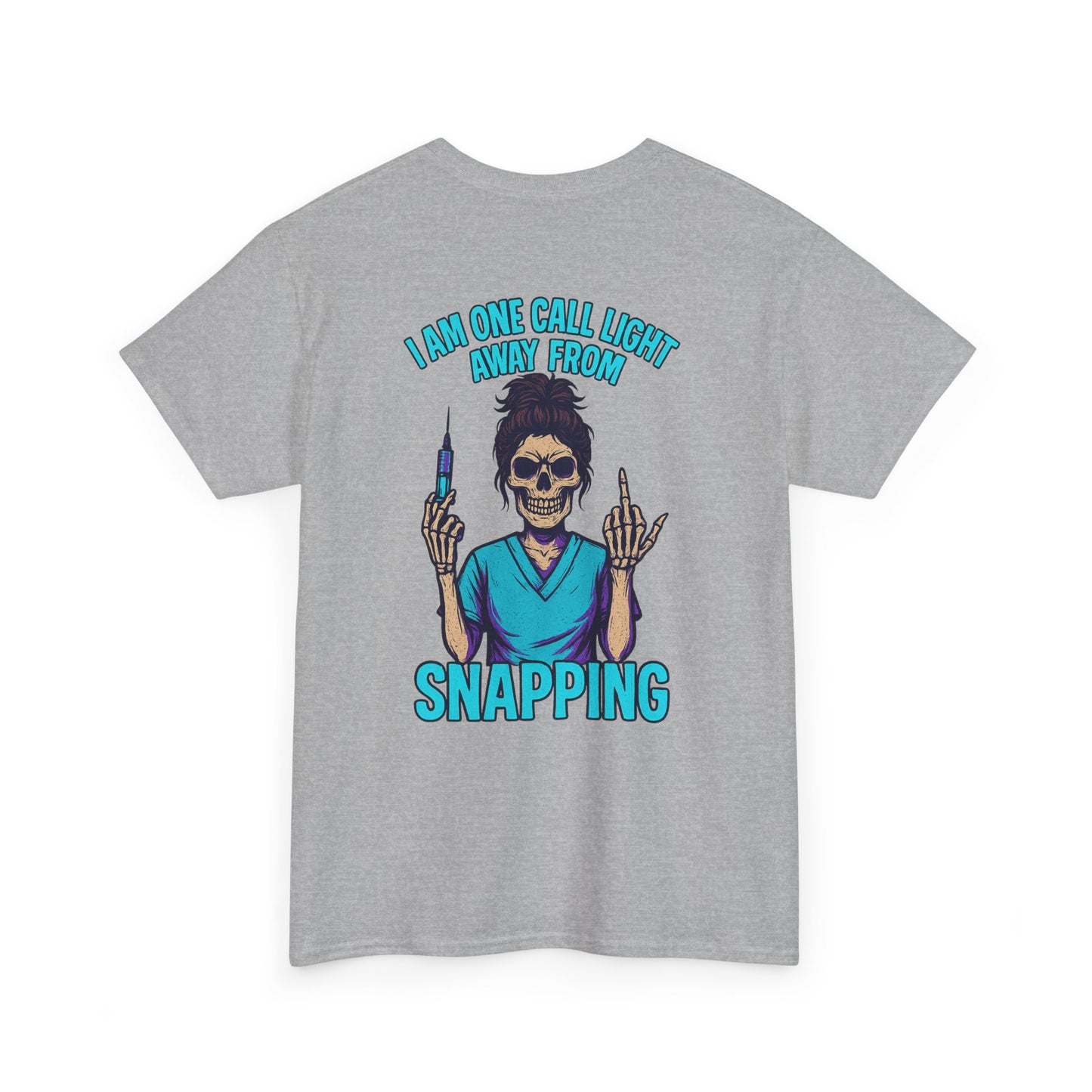 Skeleton Nurse Tee, Fun Graphic Tee, Unisex Cotton T-Shirt, Halloween Costume Shirt, Nurse Appreciation Gift, Medical Humor Outfit