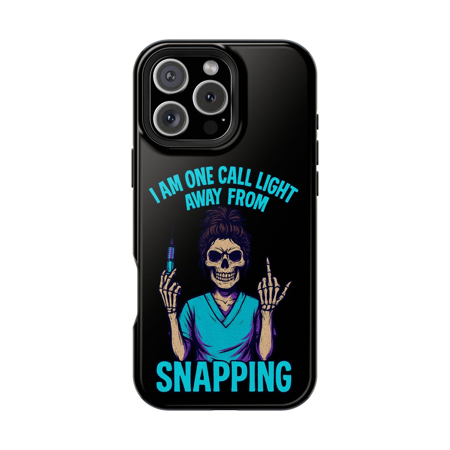 Mobile Phone Case, Funny Phone Cover, Gift for Nurses, Halloween Accessory, Skull Design