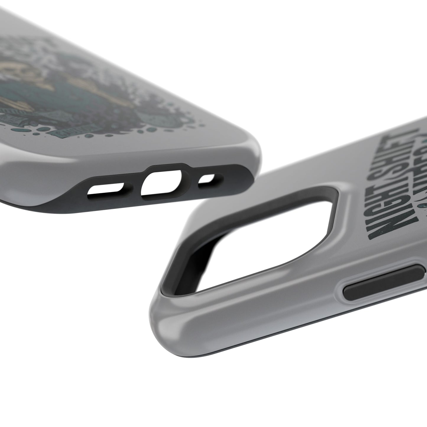 “Night Shift Vibes” – Bright & Chaotic Nurse Phone Case