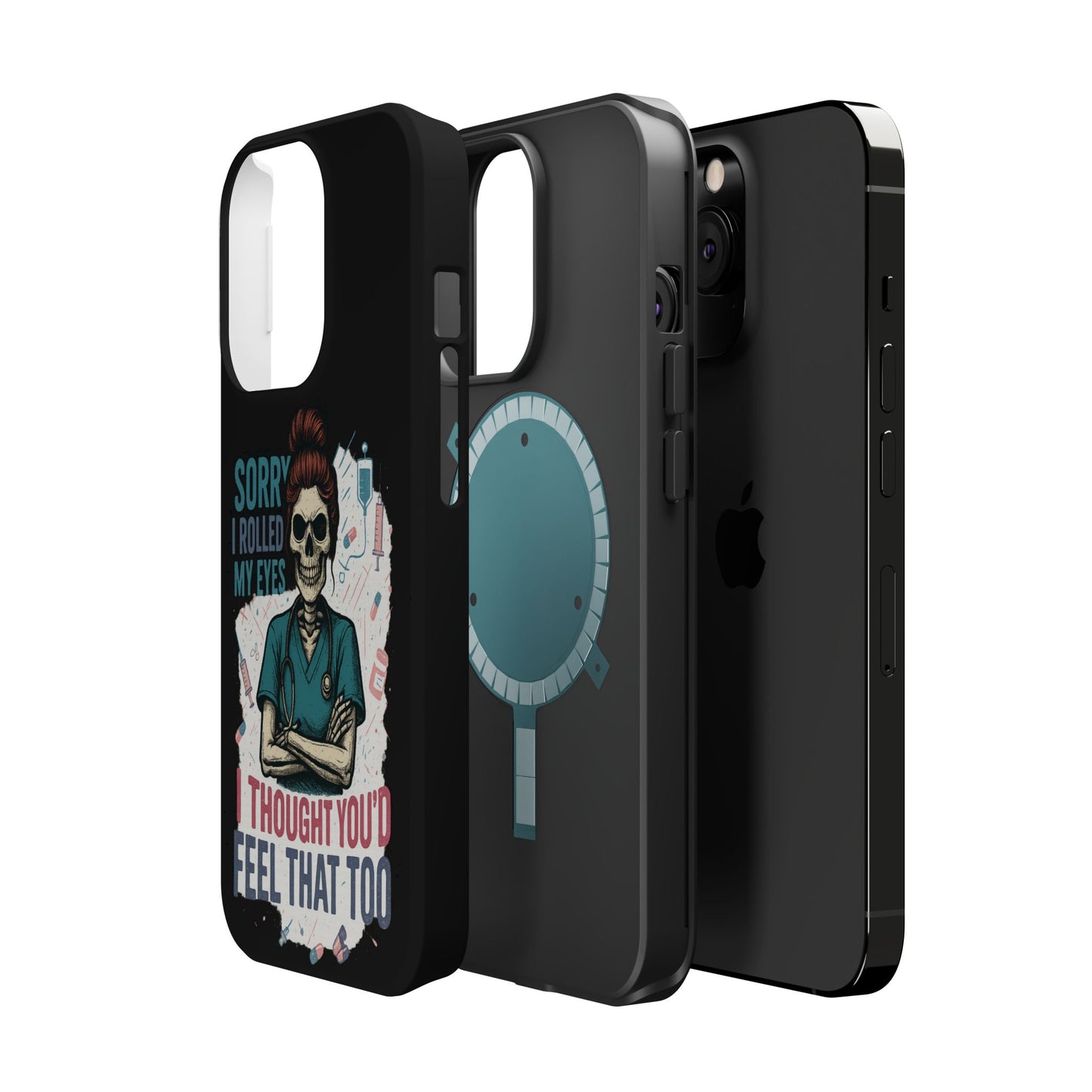 Funny Nurse Phone Case - Magnetic Tough Cases for Healthcare Workers, Gift for Nurses, Medical Humor, Halloween Accessory, Nurse [...]