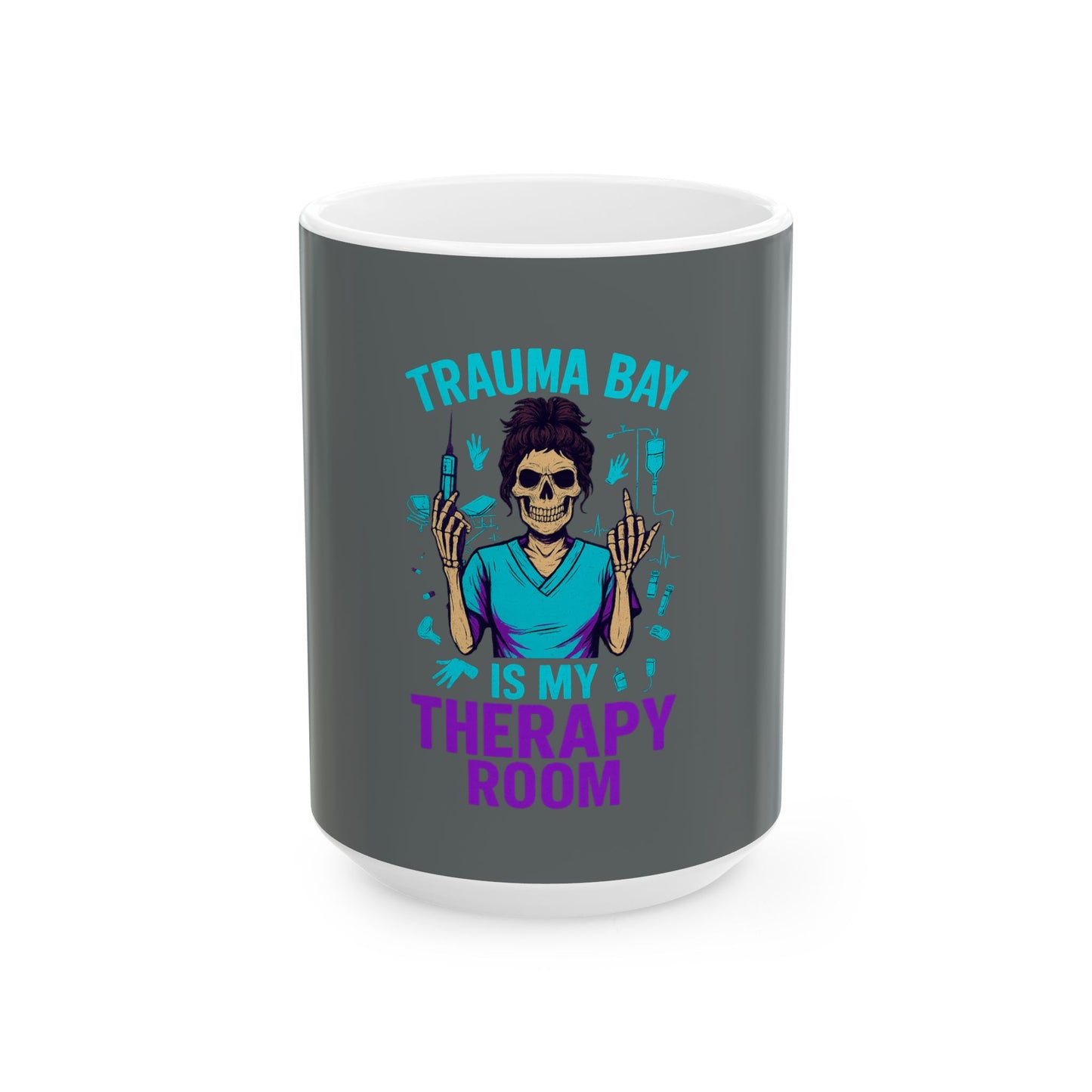 Trauma Bay Ceramic Mug - Perfect Gift for Healthcare Workers, Funny Cup, Coffee Mug, Nurse Appreciation, Therapy Room Decor, Unique [...]