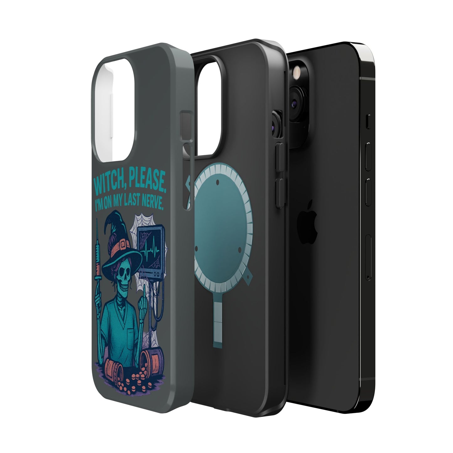 Spooky Phone Case: Witch Please! I'm On My Last Nerve, Halloween Gift, Cute Phone Accessory, Unique Tough Case, Funny Phone Protection