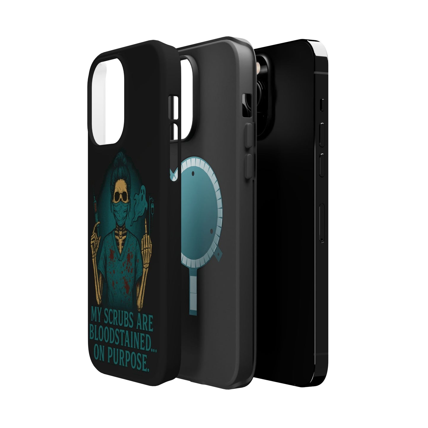 Gothic Nurse Phone Case – My Scrubs Are Bloodstained, Halloween Gift, Medical Humor, Nurse Appreciation, Skull Design, Stylish Tech [...]