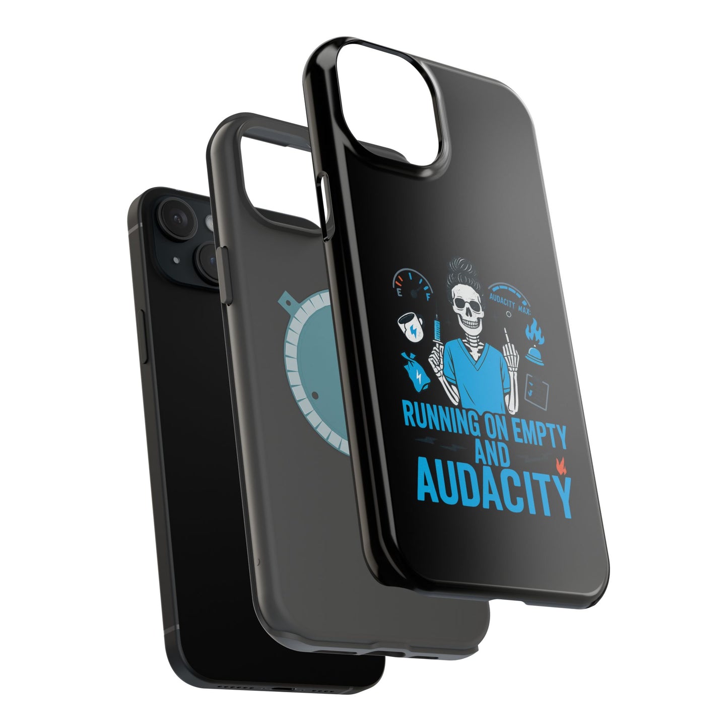 “Running on Empty and Audacity” – Nurse Chaos Phone Case