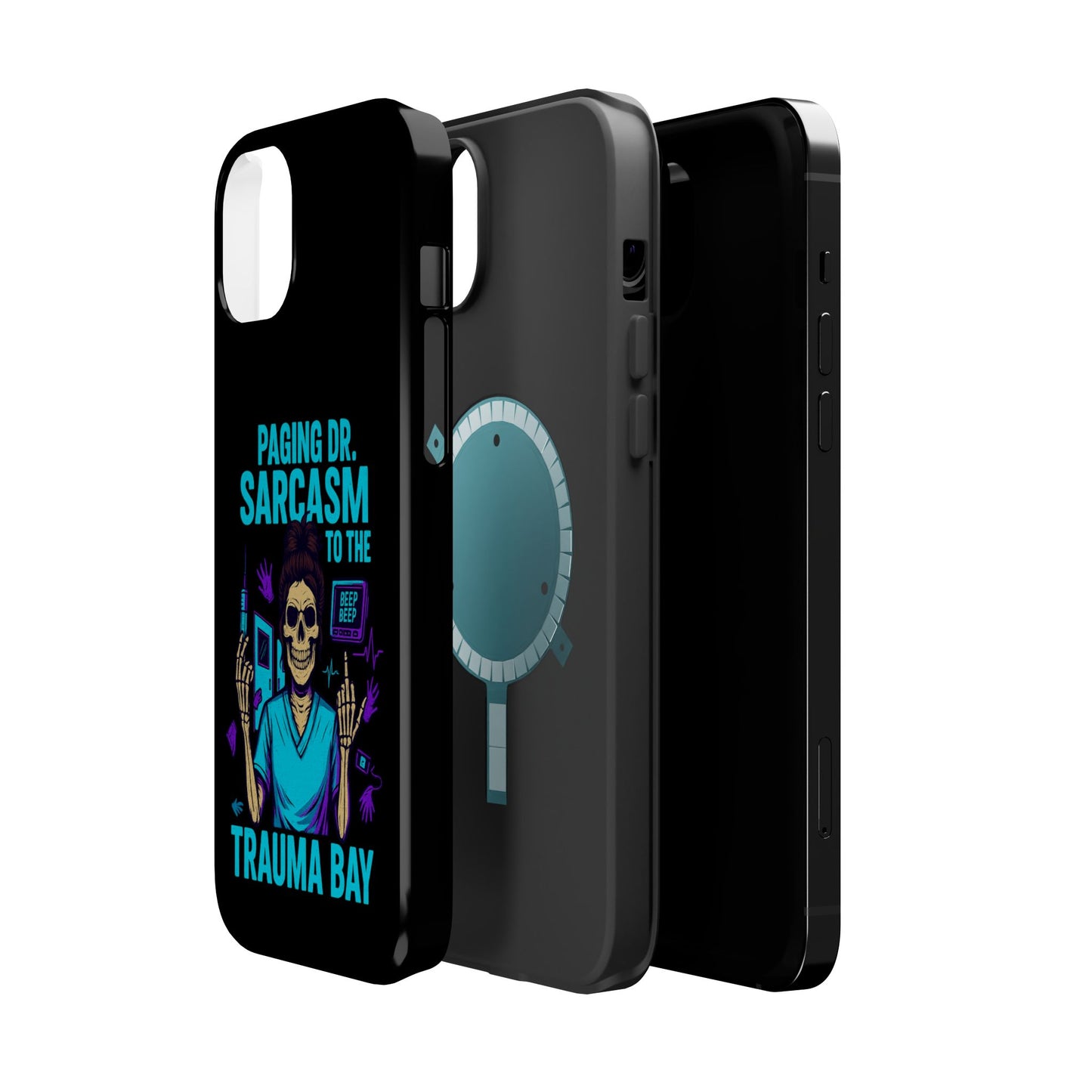 Medical Humor Magnetic Cases - Paging Dr. Sarcasm, Doctor Phone Case, Funny Gift for Nurses, Hospital Staff, Sarcastic Design