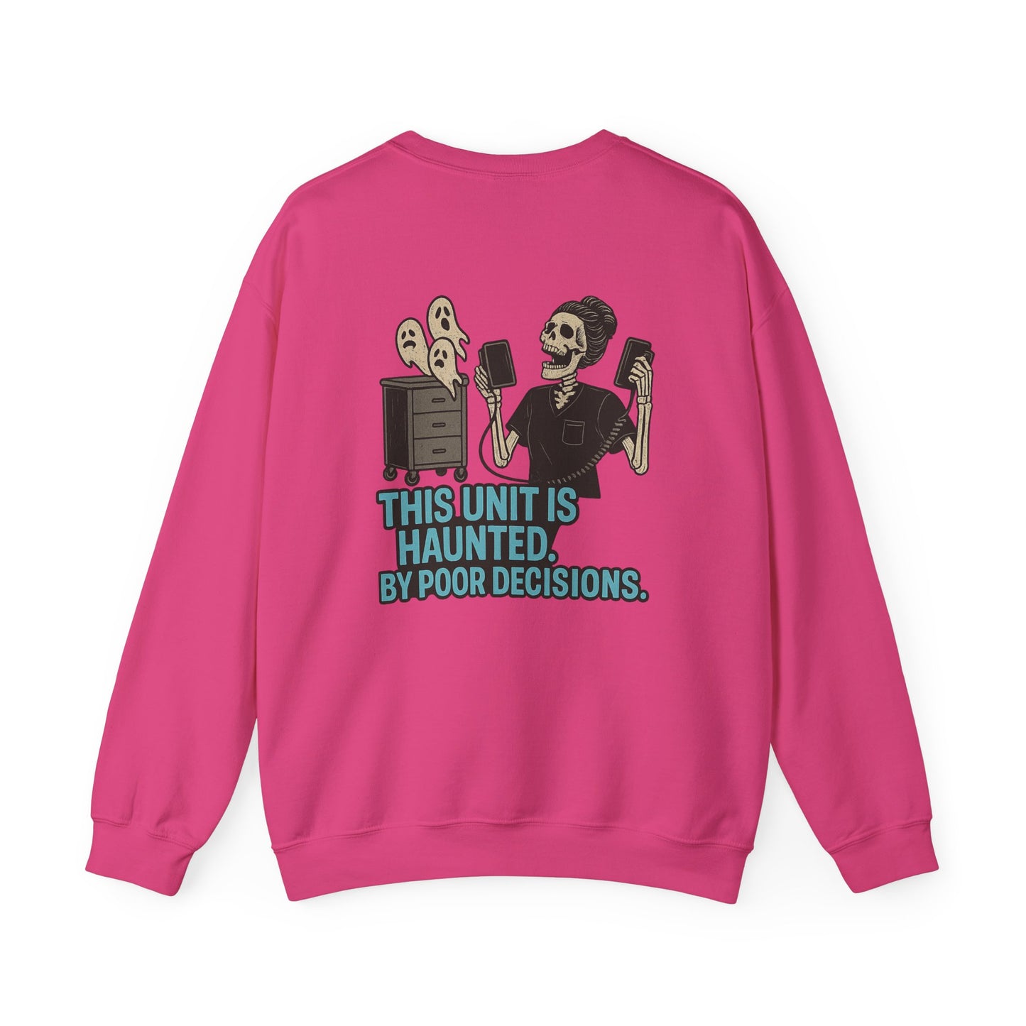 Haunted Decisions Sweatshirt | Unisex Crewneck | Spooky Fall Apparel, Halloween Gift, Casual Wear
