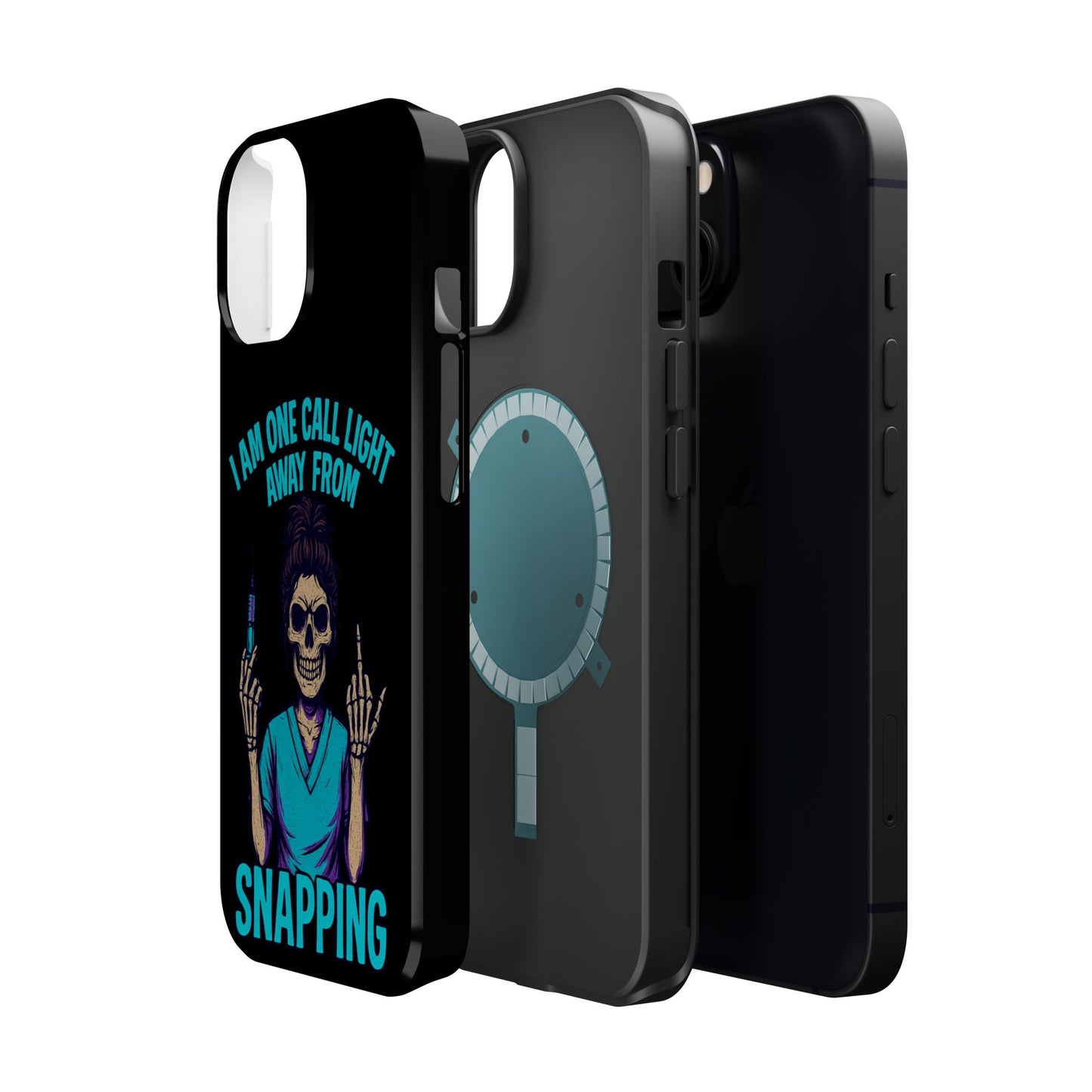 Mobile Phone Case, Funny Phone Cover, Gift for Nurses, Halloween Accessory, Skull Design