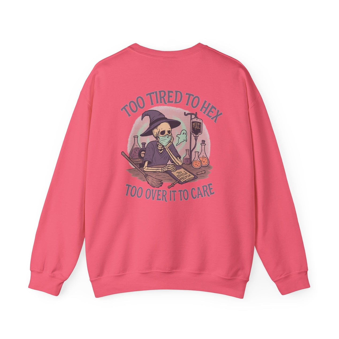 Too Tired to Hex Sweatshirt | Unisex Heavy Blend Crewneck | Witchy Graphic Sweater for Halloween | Perfect Gift for Her | Cozy Casual [...]