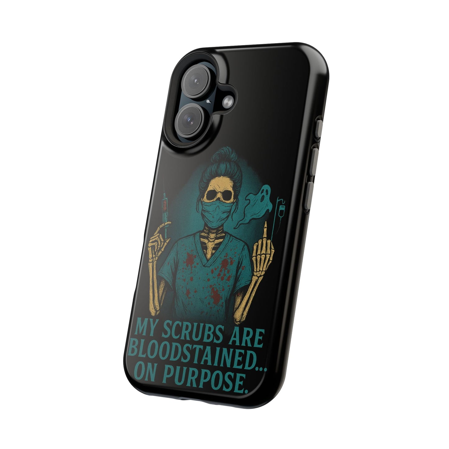 Gothic Nurse Phone Case – My Scrubs Are Bloodstained, Halloween Gift, Medical Humor, Nurse Appreciation, Skull Design, Stylish Tech [...]