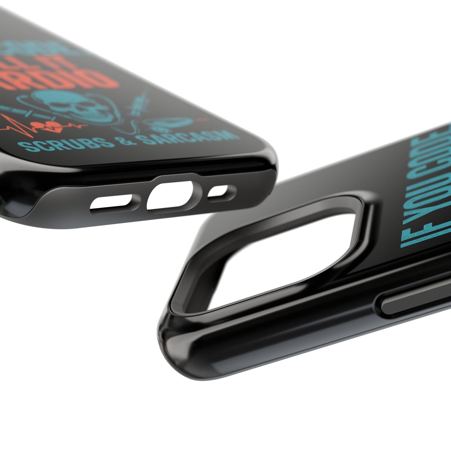 Magnetic Phone Cases for Nurses, Funny Code Humor, Cute Sarcastic Gifts, Tech Accessories, Medical Profession, Unique Design