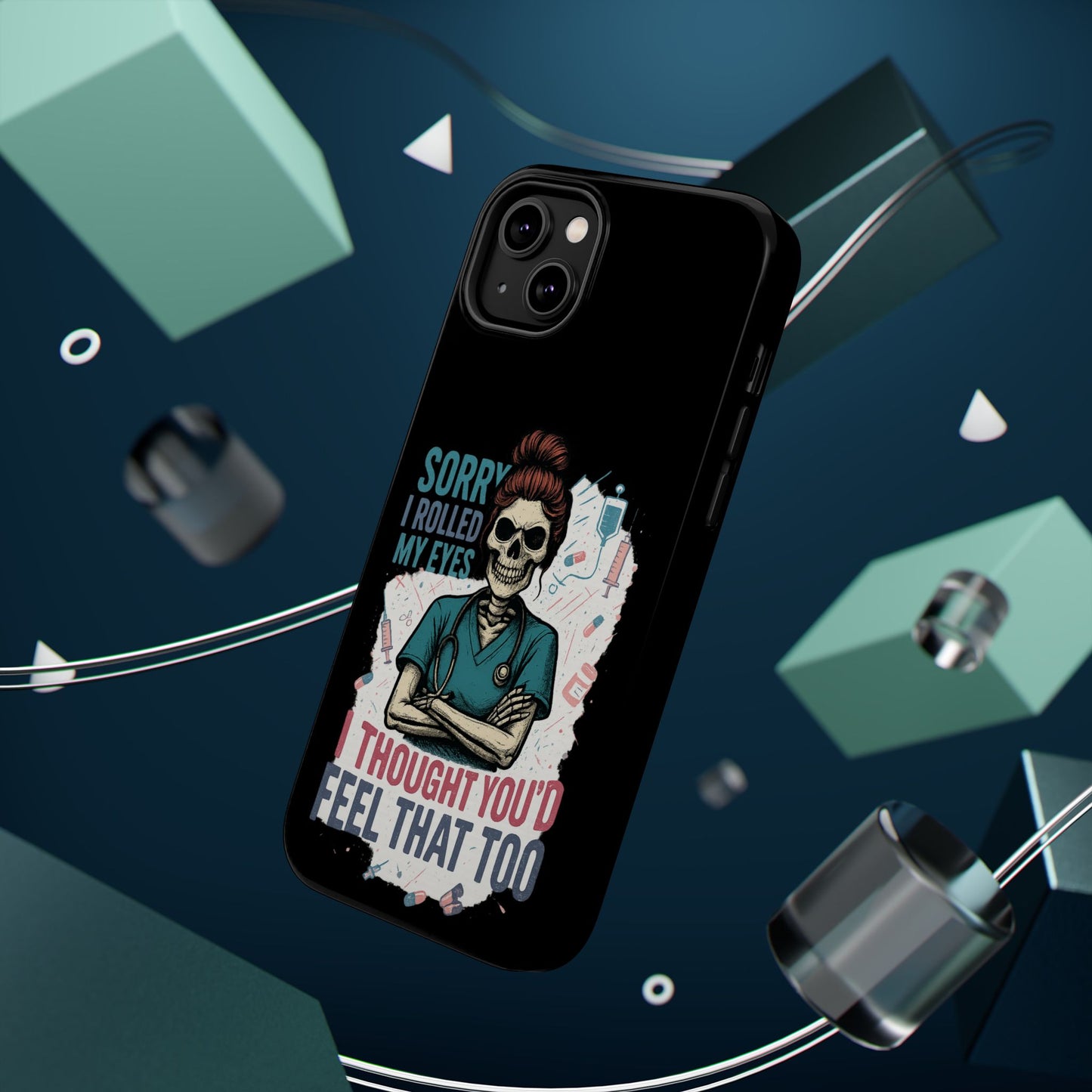 Funny Nurse Phone Case - Magnetic Tough Cases for Healthcare Workers, Gift for Nurses, Medical Humor, Halloween Accessory, Nurse [...]