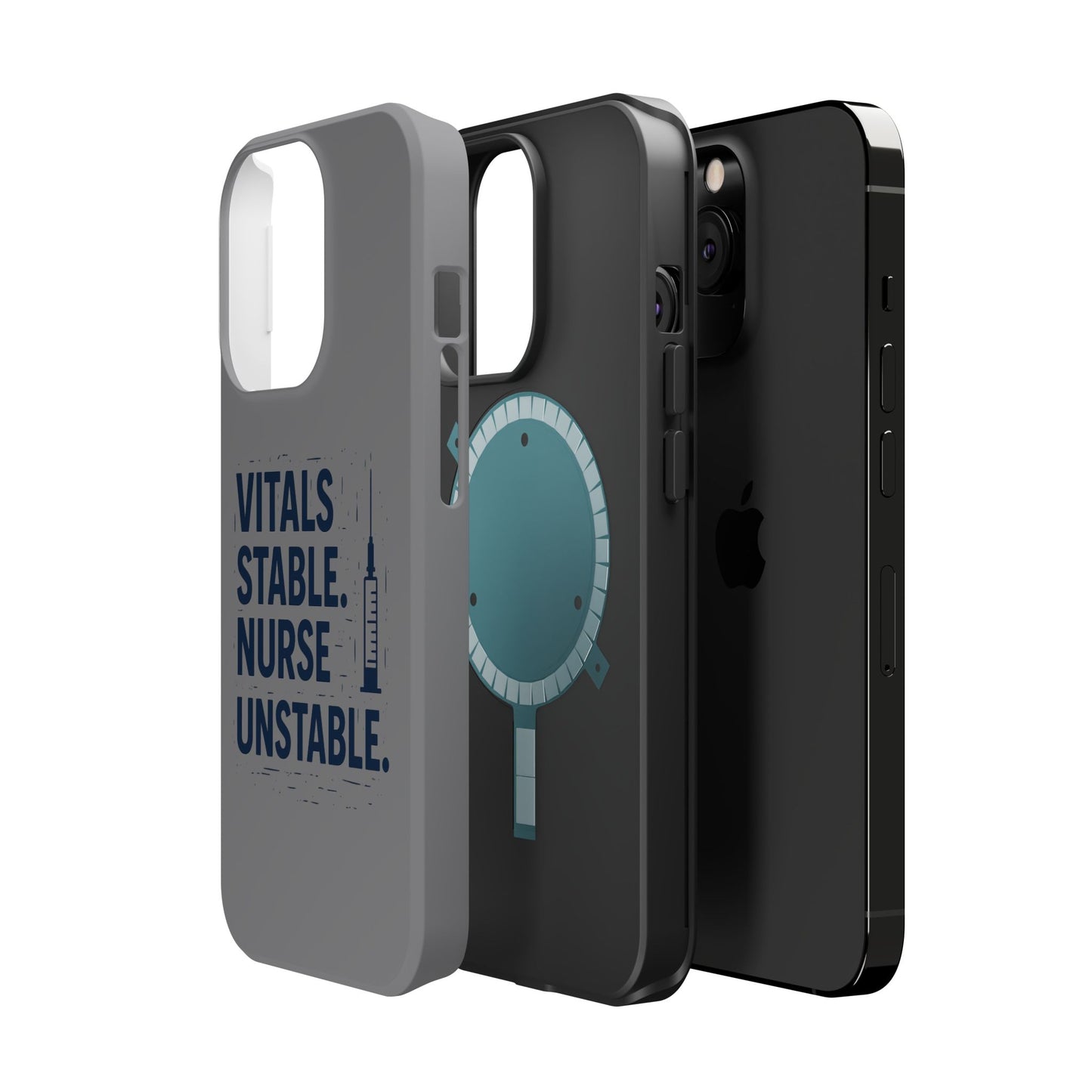 “Vitals Stable. Nurse Unstable.” – Sarcastic Nurse Phone Case