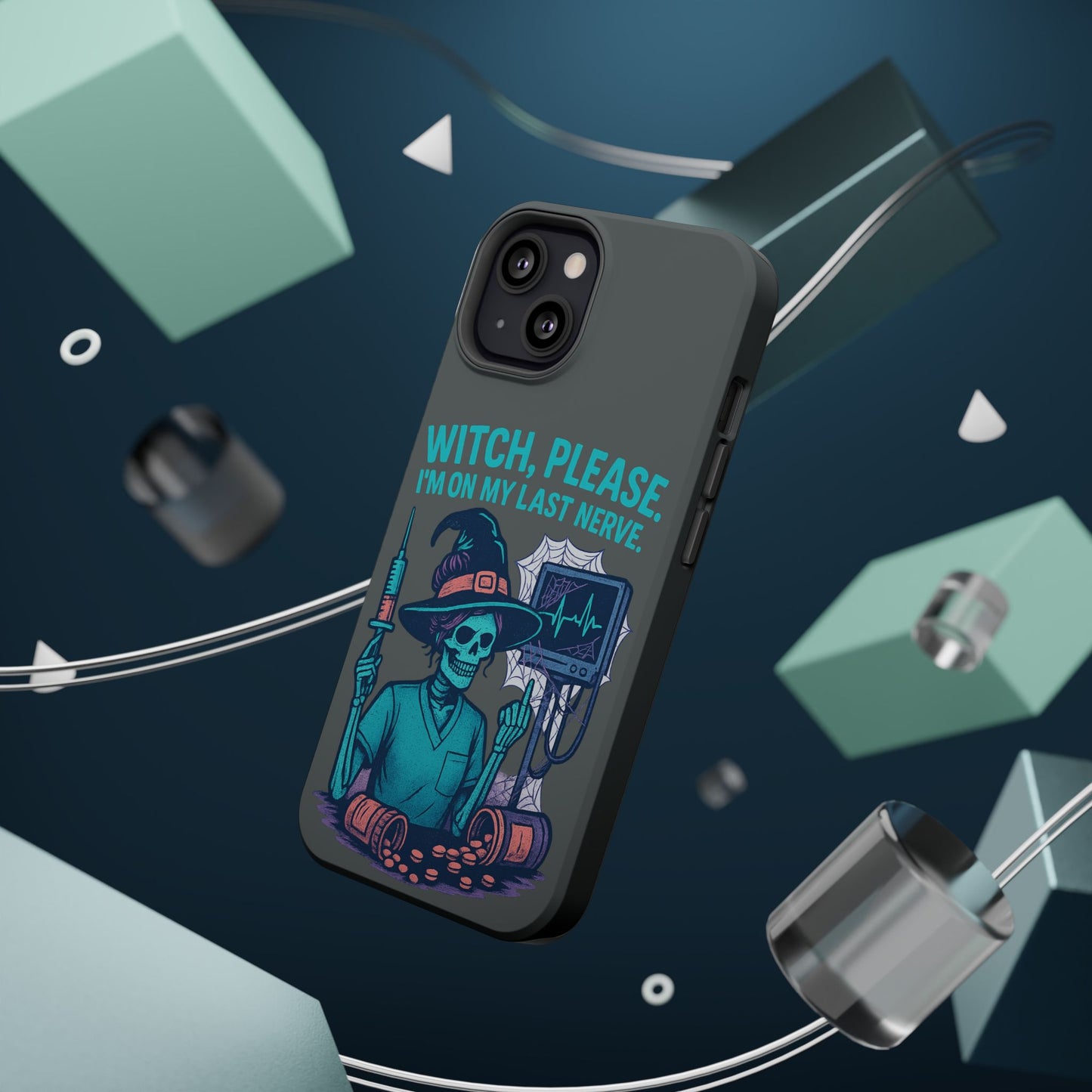 Spooky Phone Case: Witch Please! I'm On My Last Nerve, Halloween Gift, Cute Phone Accessory, Unique Tough Case, Funny Phone Protection