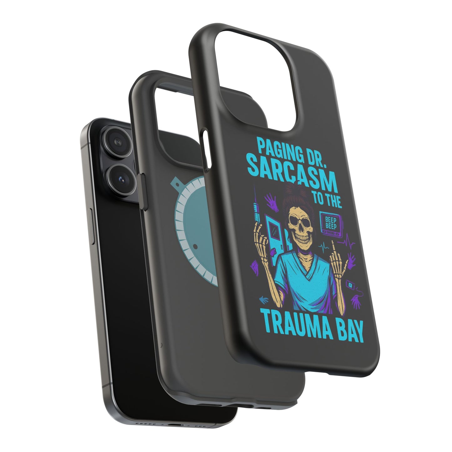 Medical Humor Magnetic Cases - Paging Dr. Sarcasm, Doctor Phone Case, Funny Gift for Nurses, Hospital Staff, Sarcastic Design