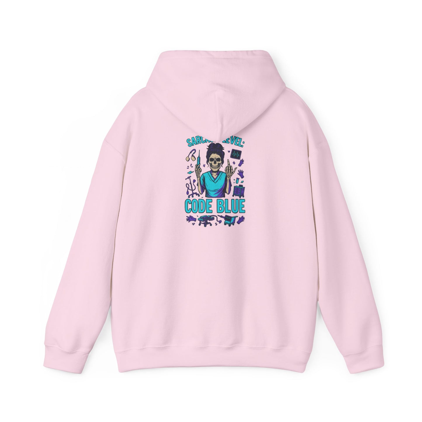 Code Blue Unisex Hoodie, Cozy Sweatshirt, Casual Wear, Gift for Nurses, Halloween Apparel