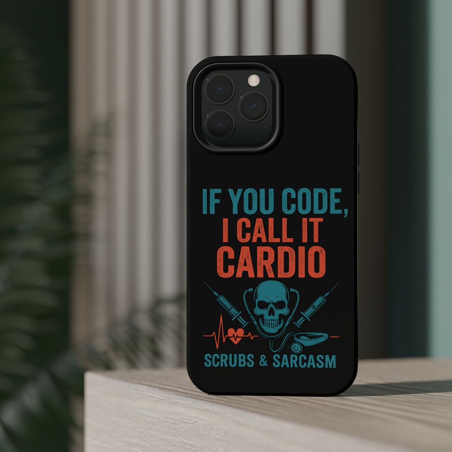Magnetic Phone Cases for Nurses, Funny Code Humor, Cute Sarcastic Gifts, Tech Accessories, Medical Profession, Unique Design