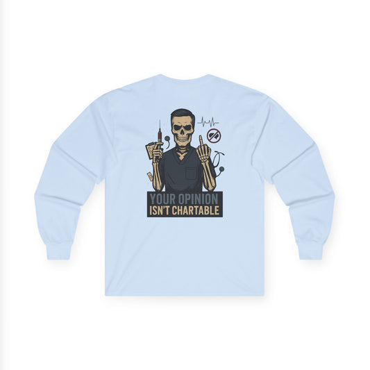 “Your Opinion Isn’t Chartable” – Men’s Long Sleeve Tee