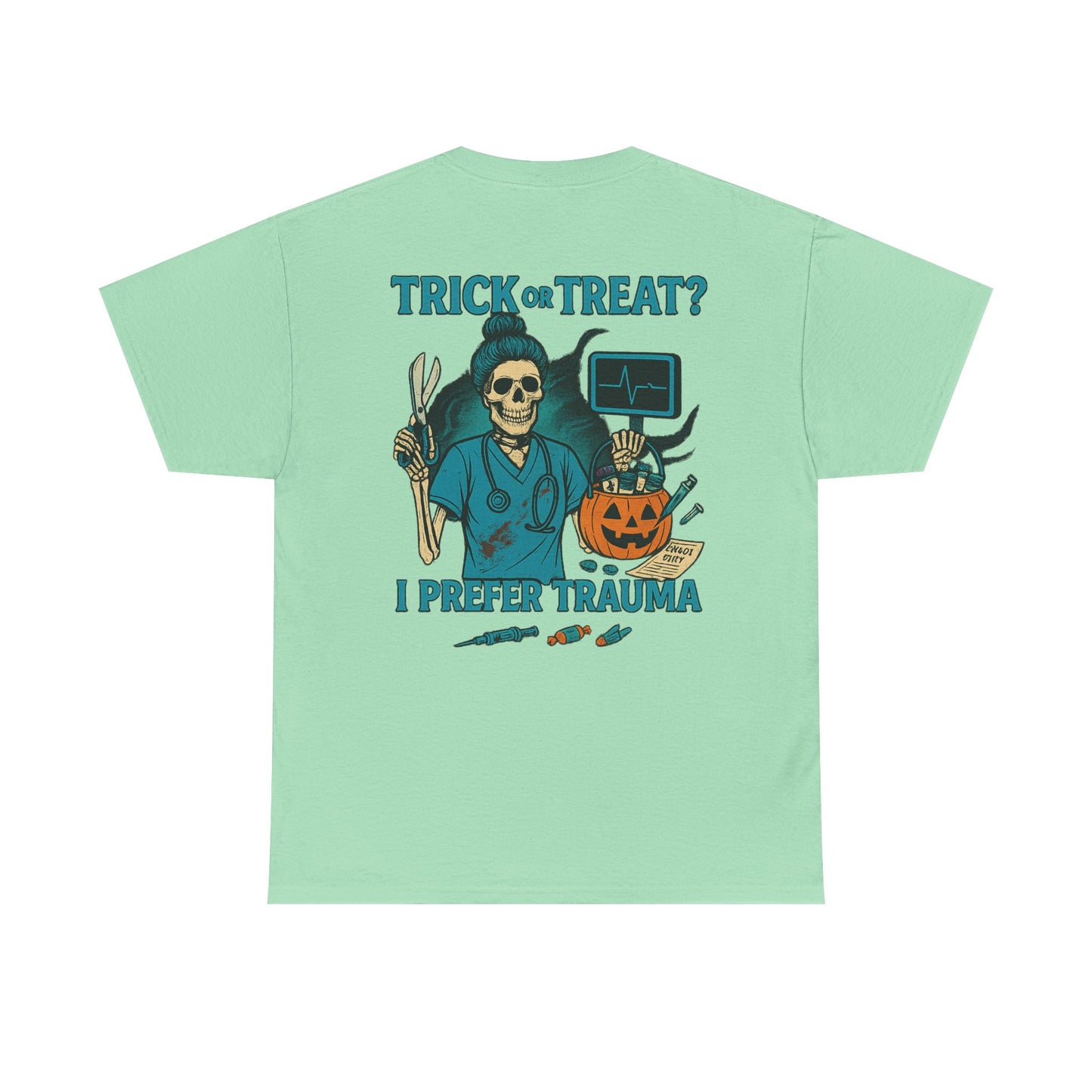 Halloween Vibe T-Shirt, Funny Unisex Tee, Spooky Gift, Trick or Treat Humor, Casual Wear for October Celebrations, Costume Party Essential