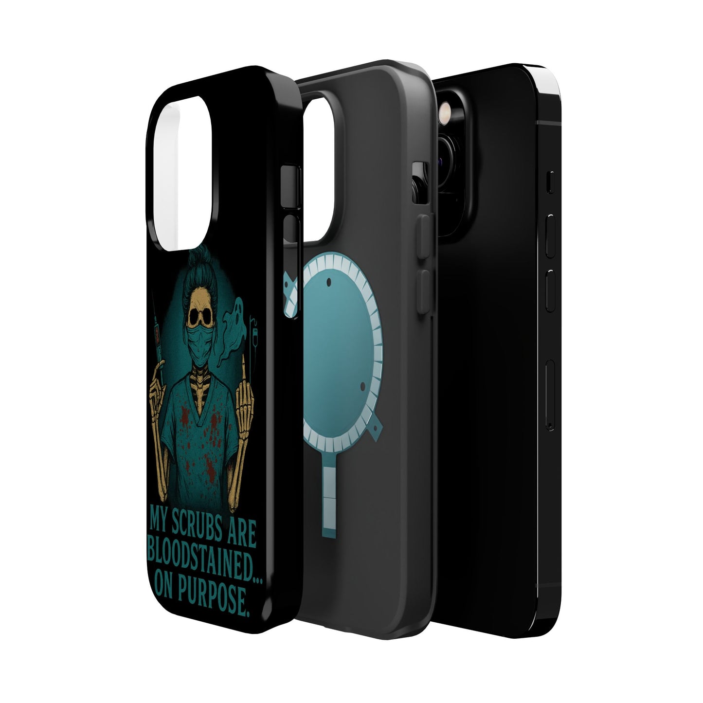 Gothic Nurse Phone Case – My Scrubs Are Bloodstained, Halloween Gift, Medical Humor, Nurse Appreciation, Skull Design, Stylish Tech [...]