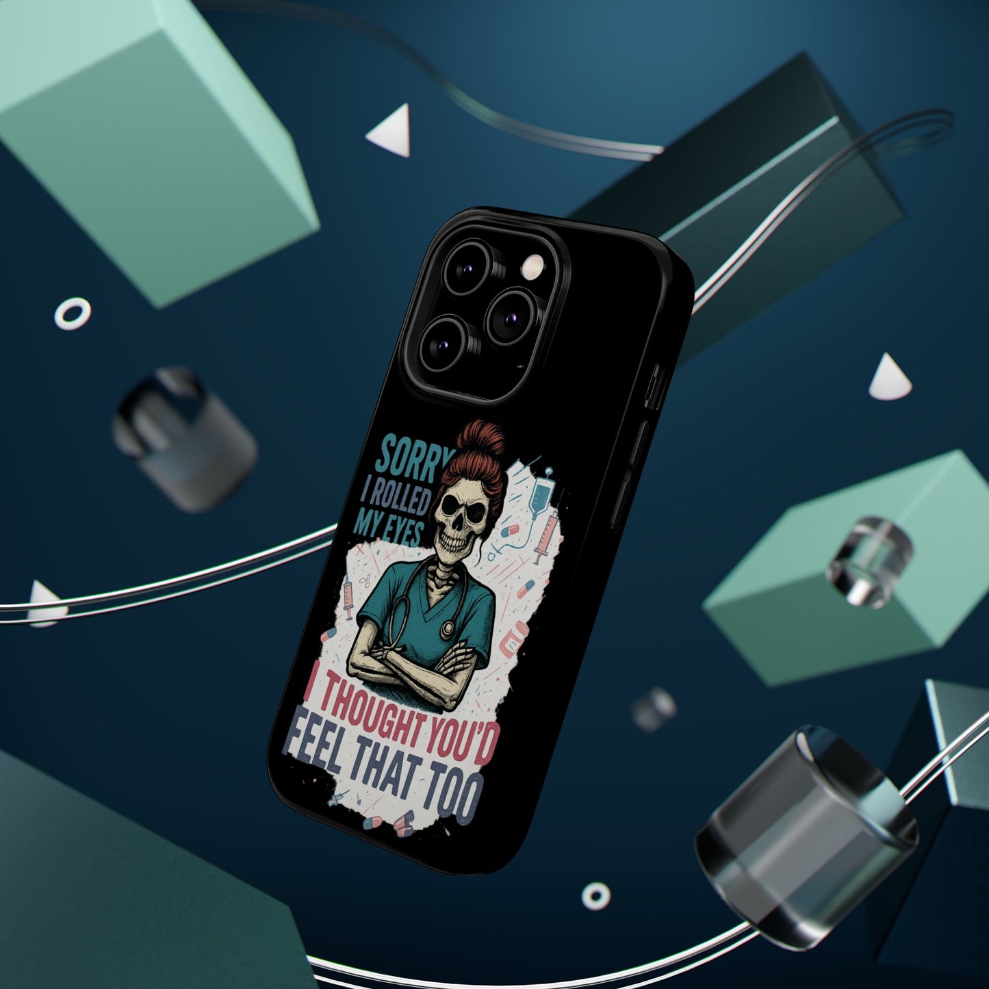 Funny Nurse Phone Case - Magnetic Tough Cases for Healthcare Workers, Gift for Nurses, Medical Humor, Halloween Accessory, Nurse [...]
