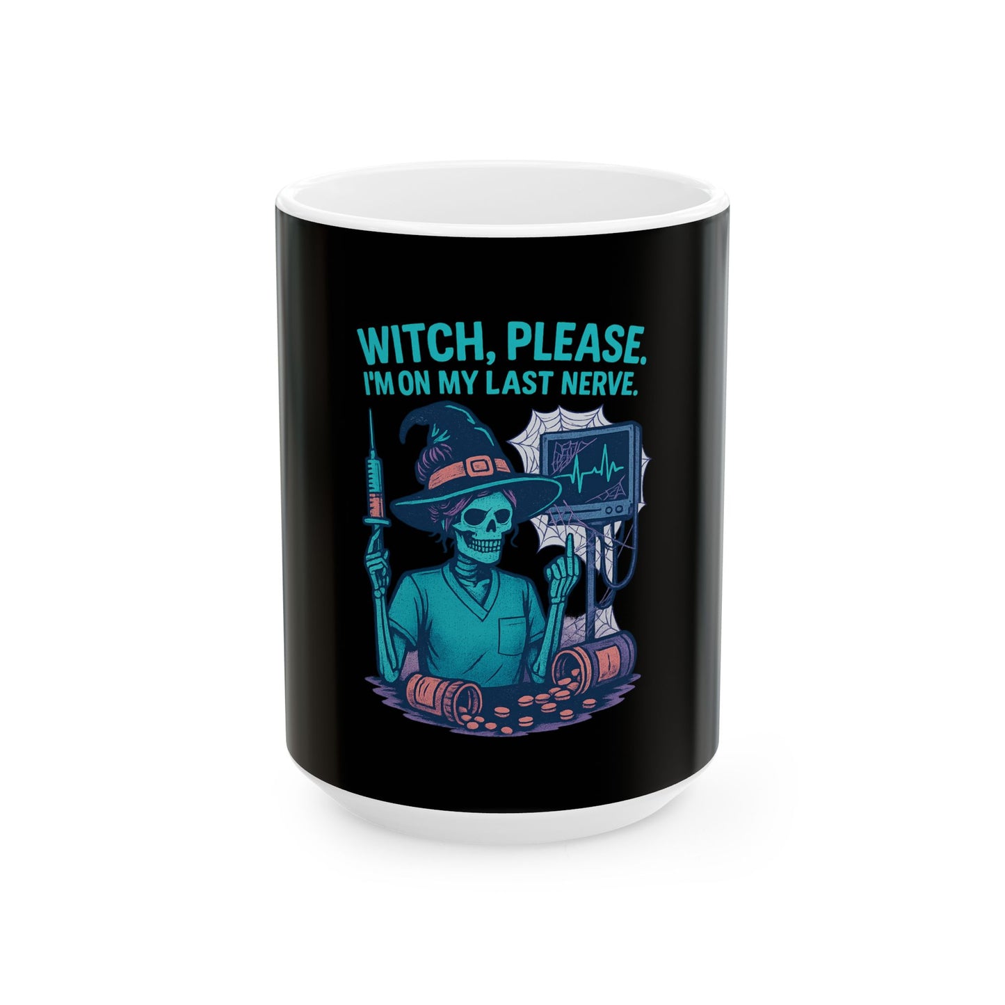 Witch Please Ceramic Mug - Spooky Halloween Coffee Cup, Funny Gift for Witch Lovers, 11oz & 15oz Sizes, Perfect for All Occasions